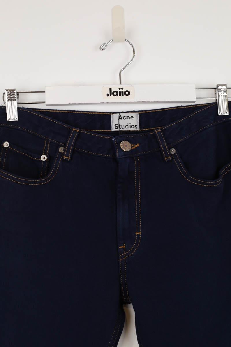 Cotton straight jeans Blue