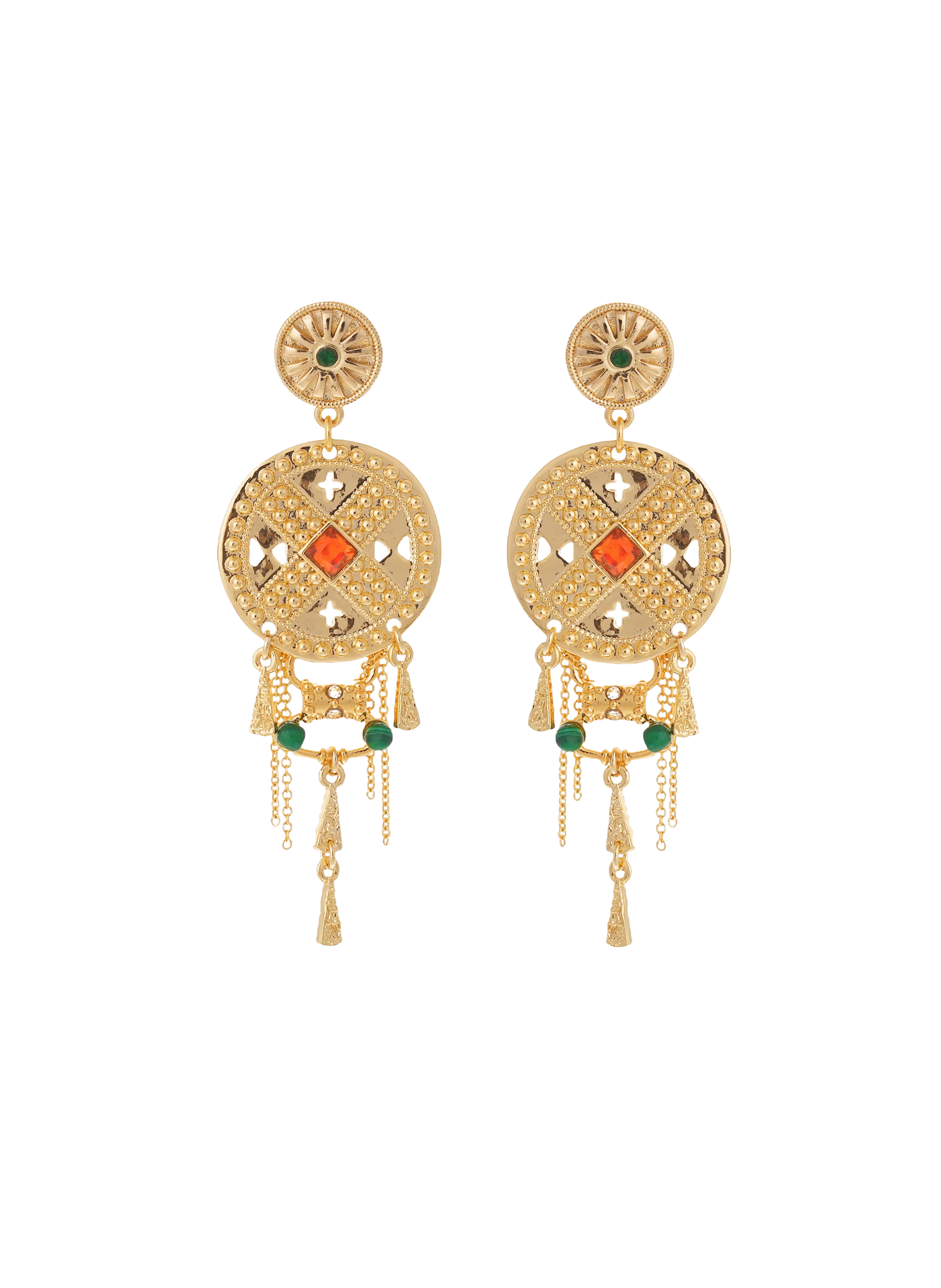 Earrings with pendants HIPANEMA Golden