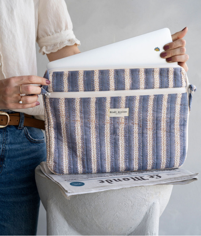 Computer sleeve BINDI ATELIER Blue