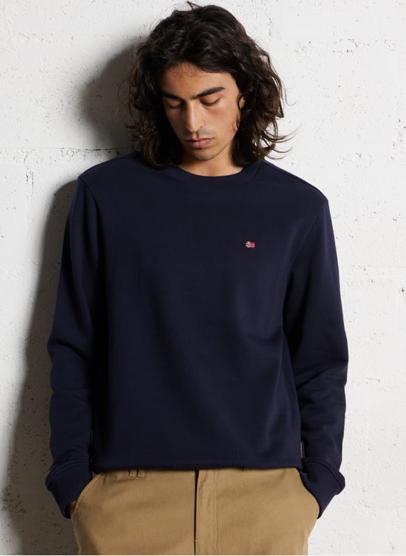 Trui Napapijri Men Balis Crew 1 Green Depths Trui Napapijri Men Balis Crew 1 Green Depths