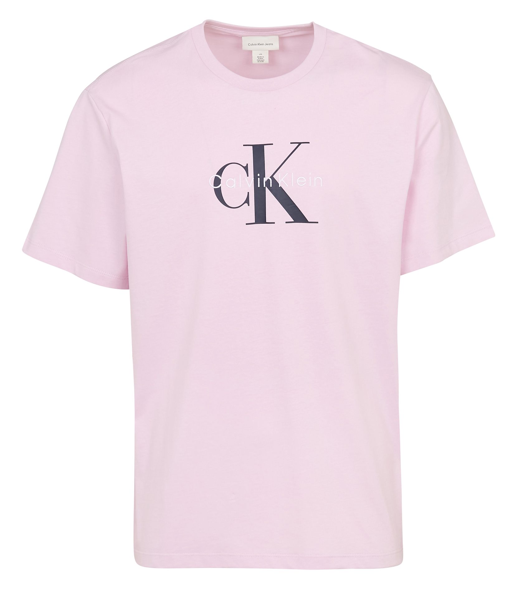 Tee-shirt droit en coton sérigraphié CALVIN KLEIN Violet