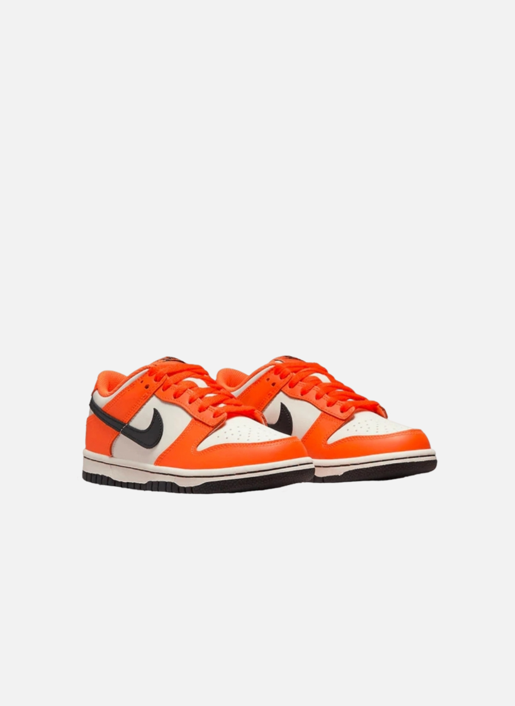 Leather low-top sneakers NIKE Orange