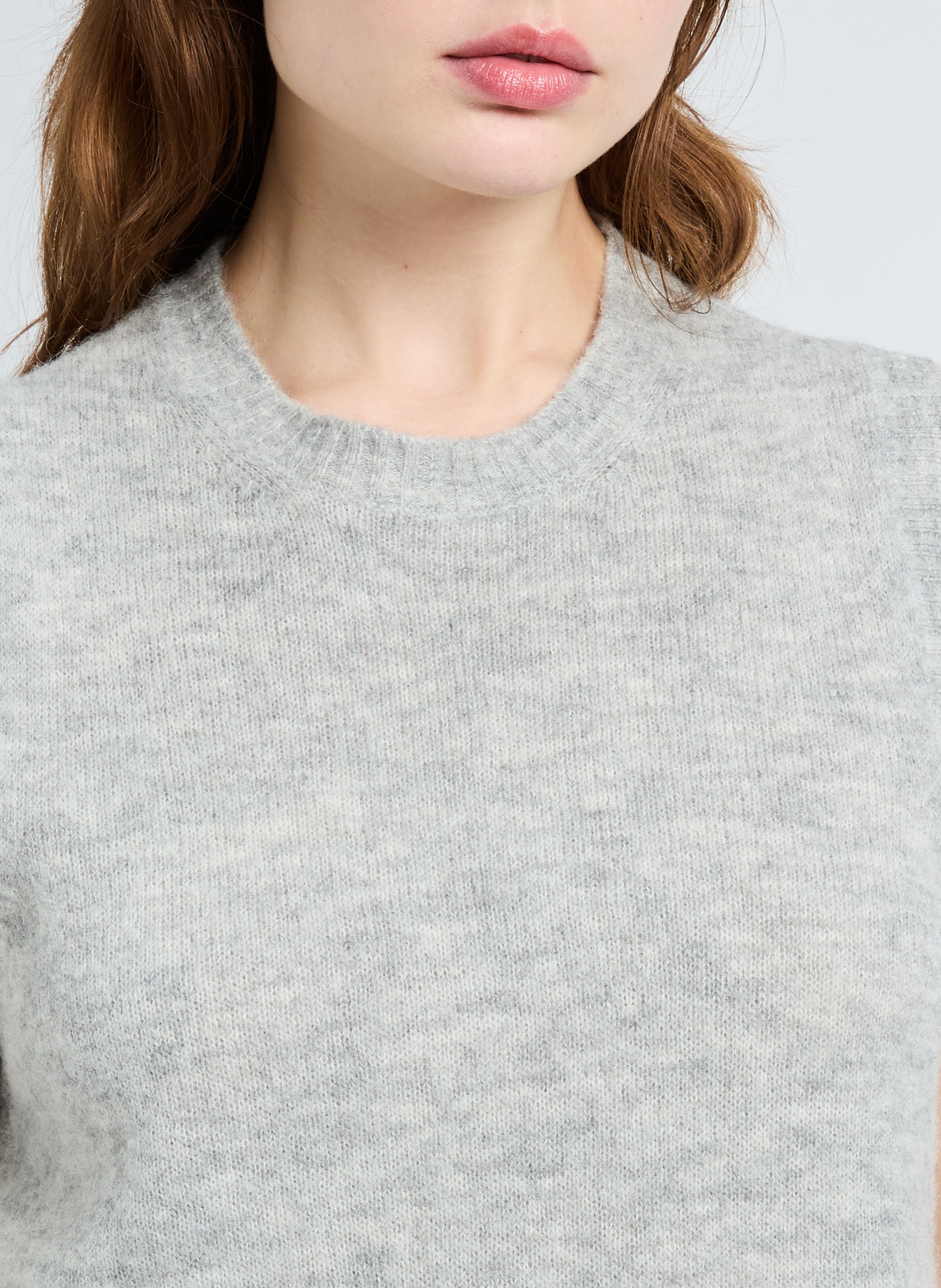 Sleeveless wool-blend sweater SAISON 1865 Grey
