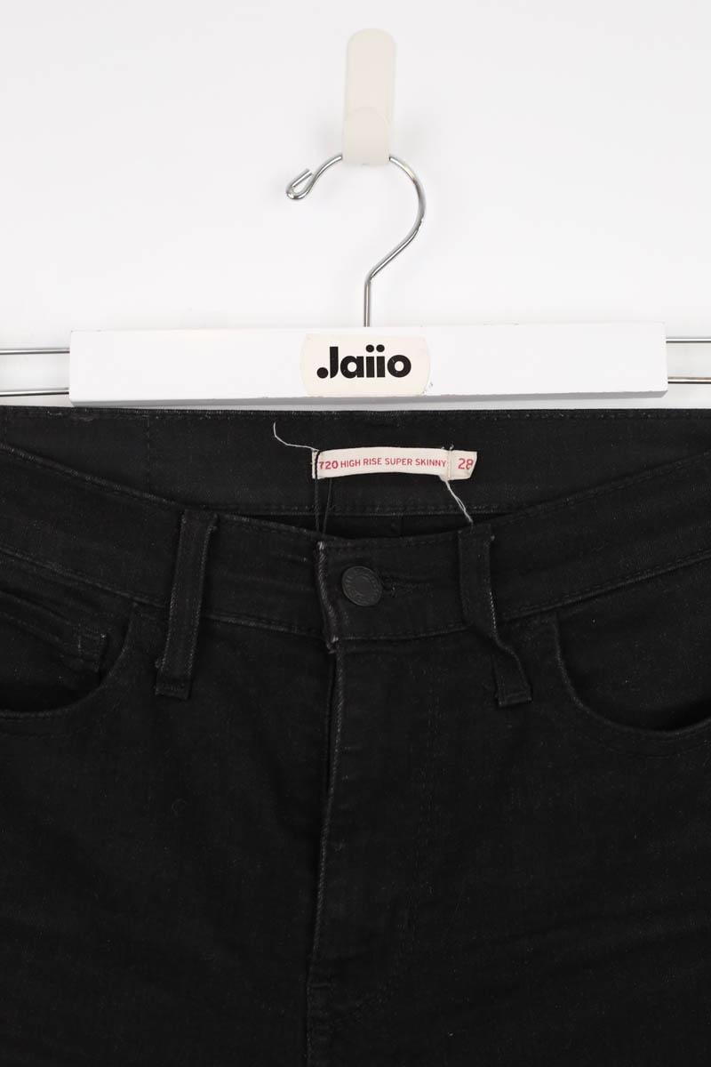 Cotton skinny jeans LEVI'S - Seconde main Black