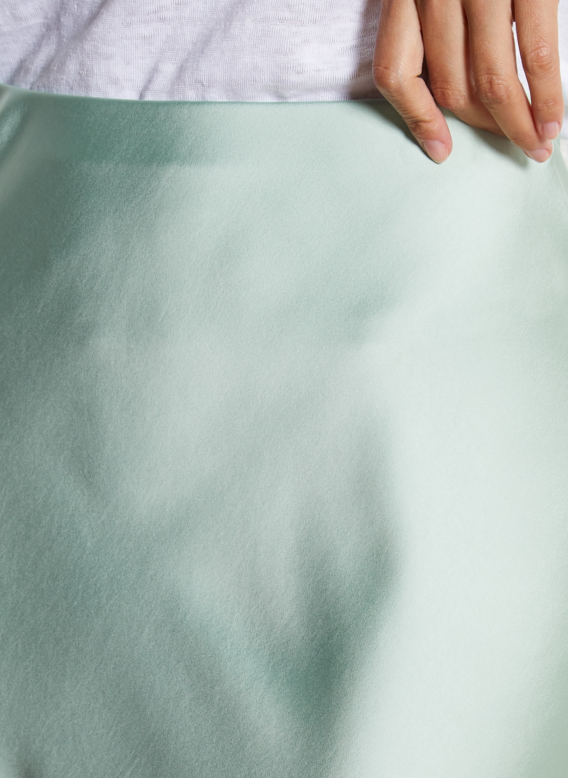 Flared satin midi skirt IMPERIAL Blue