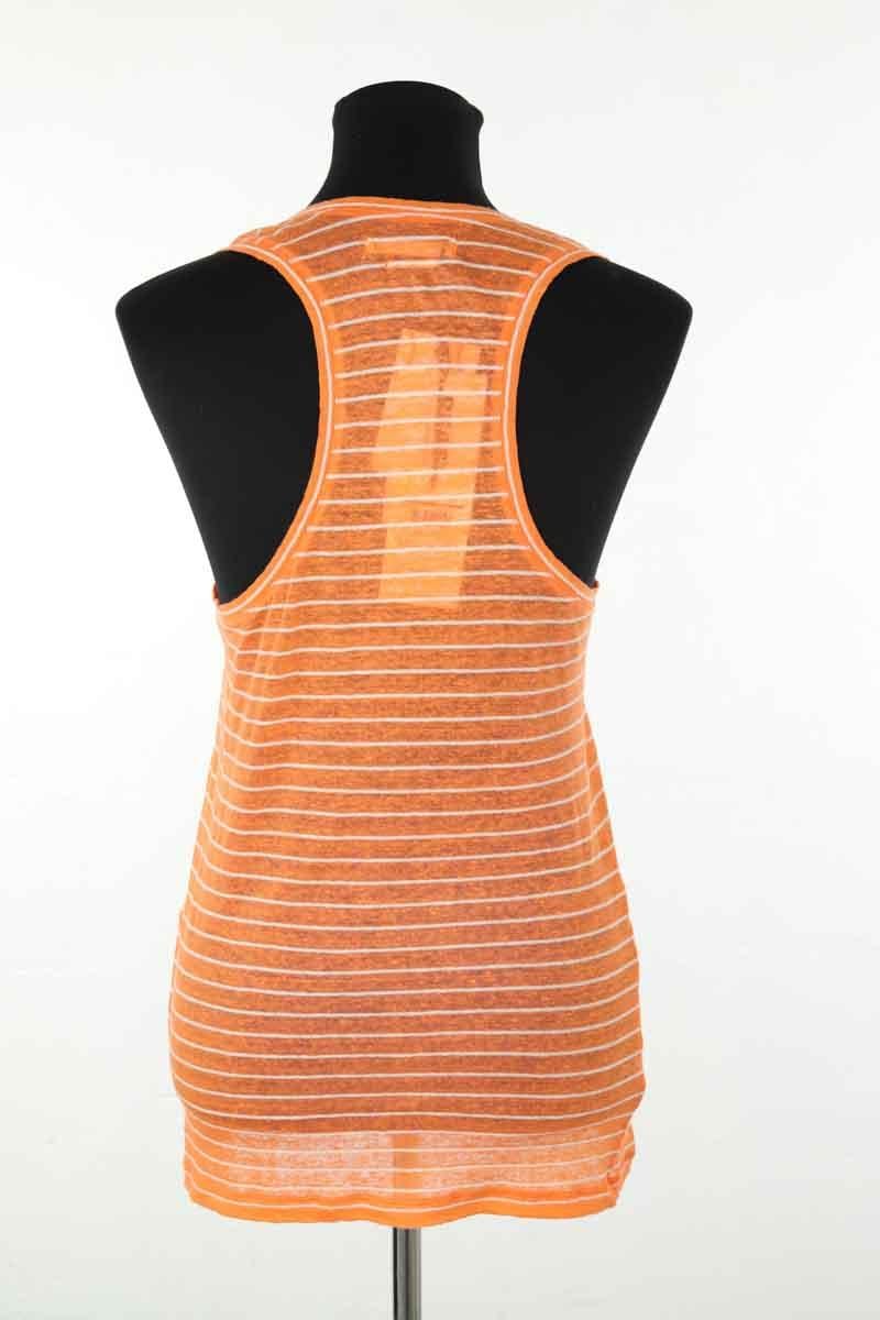 Sleeveless cotton top ISABEL MARANT ÉTOILE - SECONDE MAIN Orange