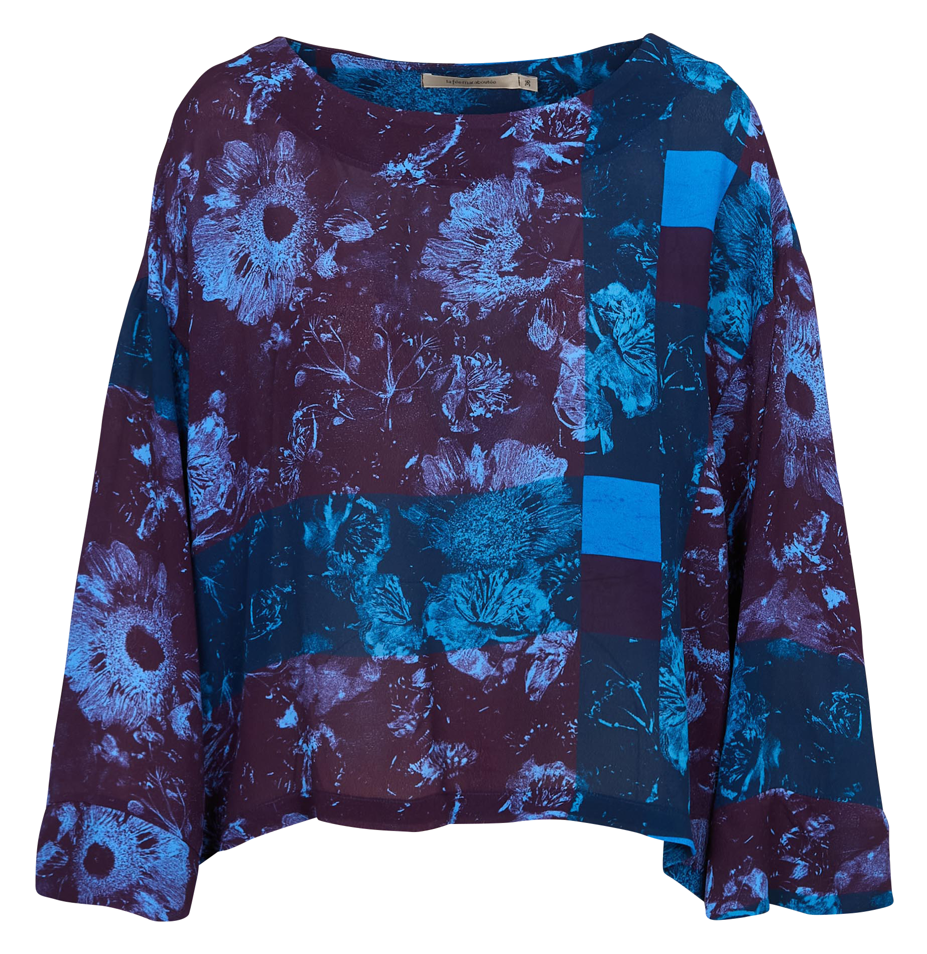 Loose-fit round-neck top LA FEE MARABOUTEE Purple