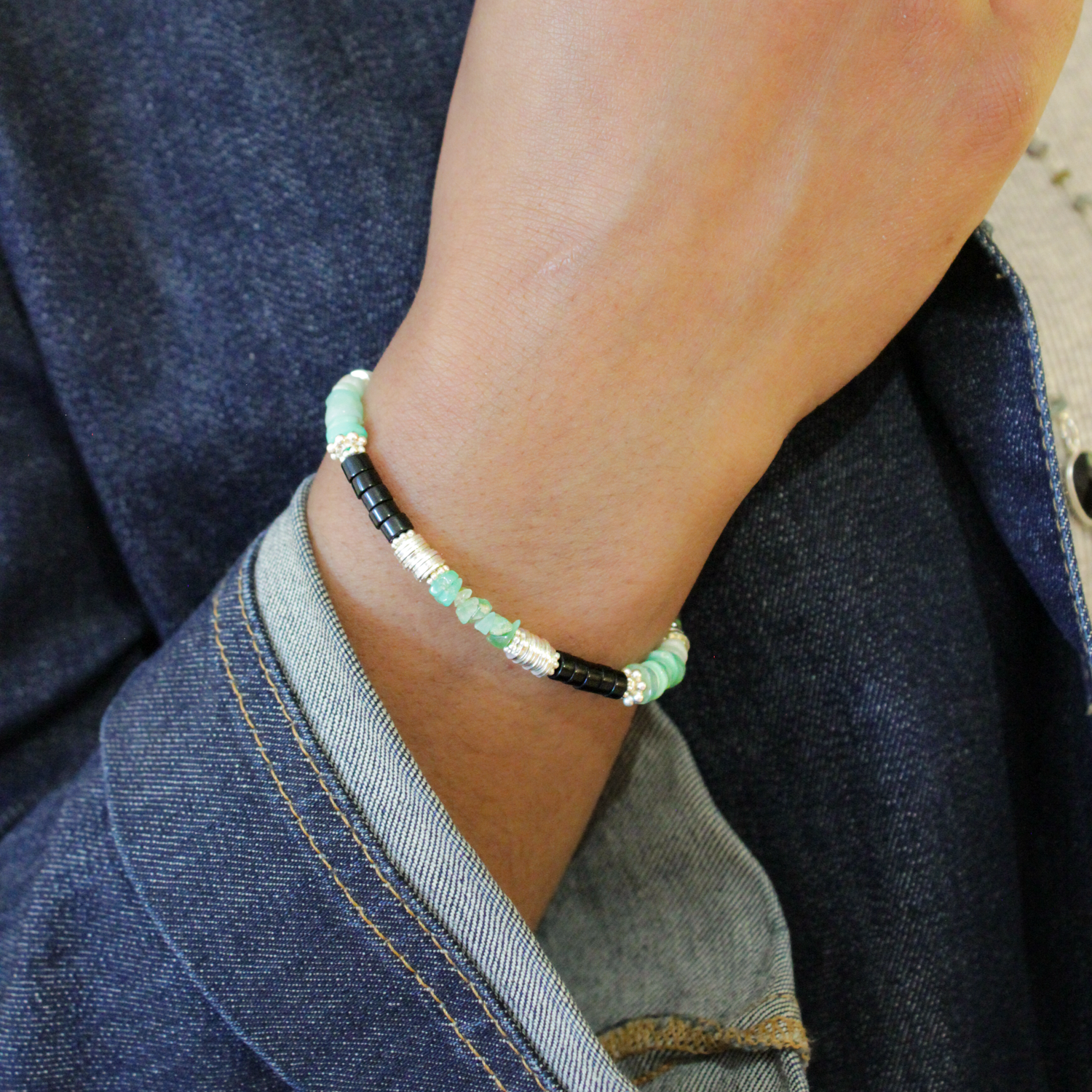 Heishi bracelet - louise L'ATELIER DES DAMES Silver