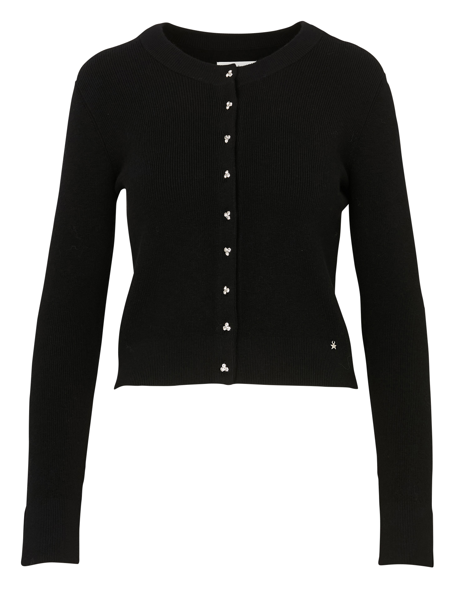 Fitted round neck vest DES PETITS HAUTS Black