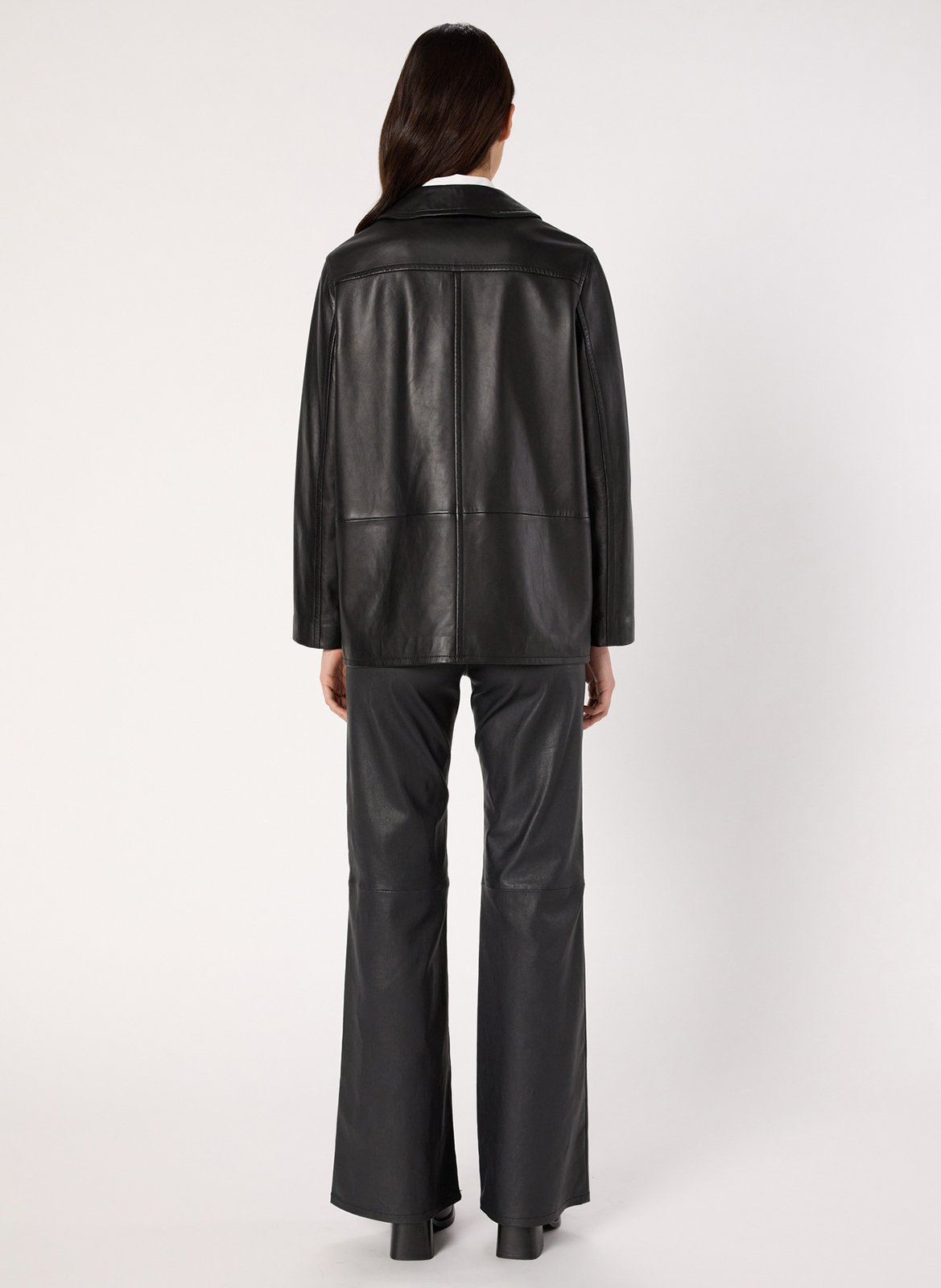 Buttoned leather jacket GERARD DAREL Black