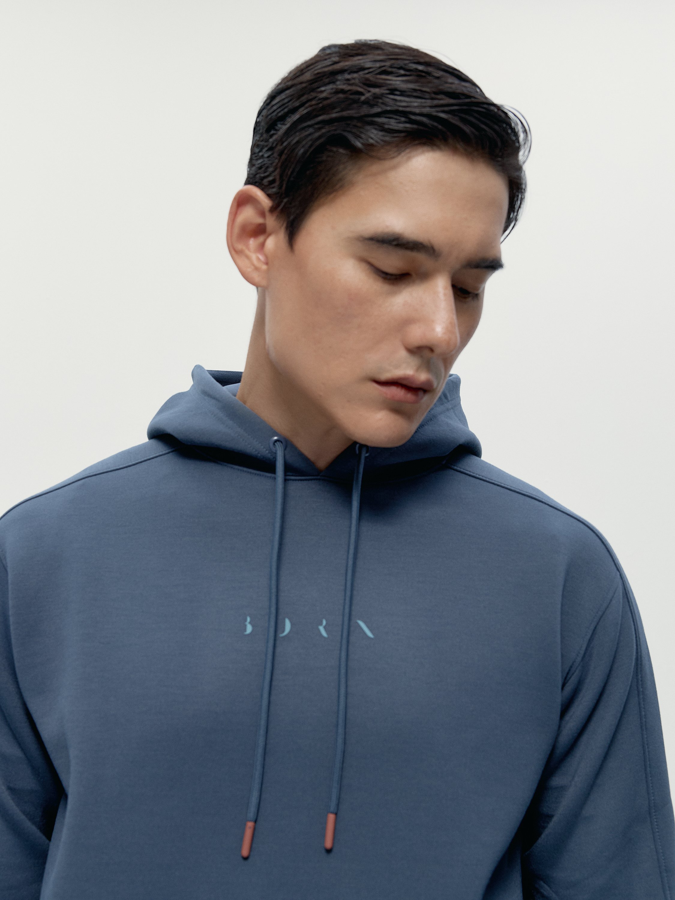 Comfortable sports hoodie BORN LIVING YOGA Blue