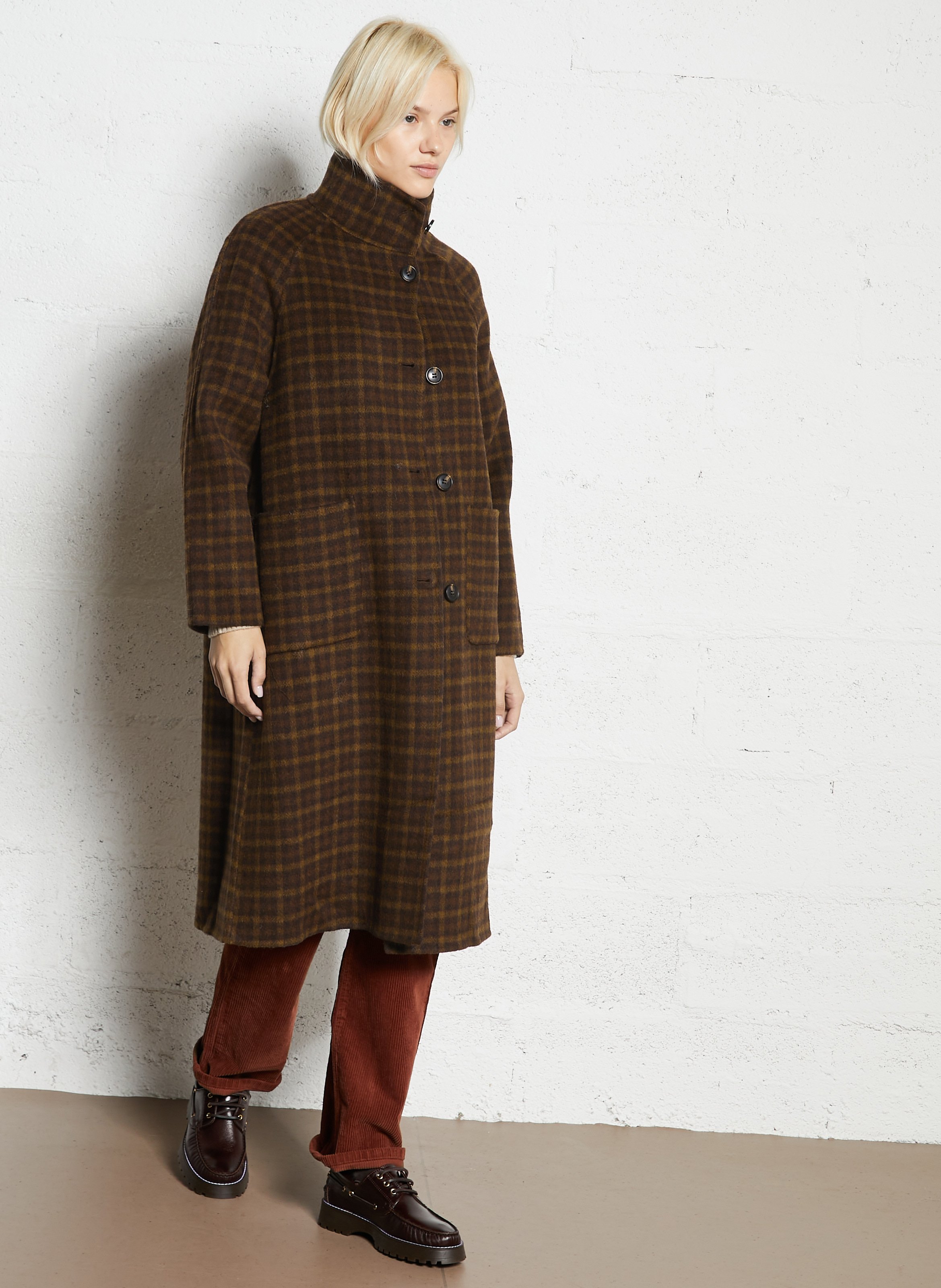 Karomantel THE KORNER Braun