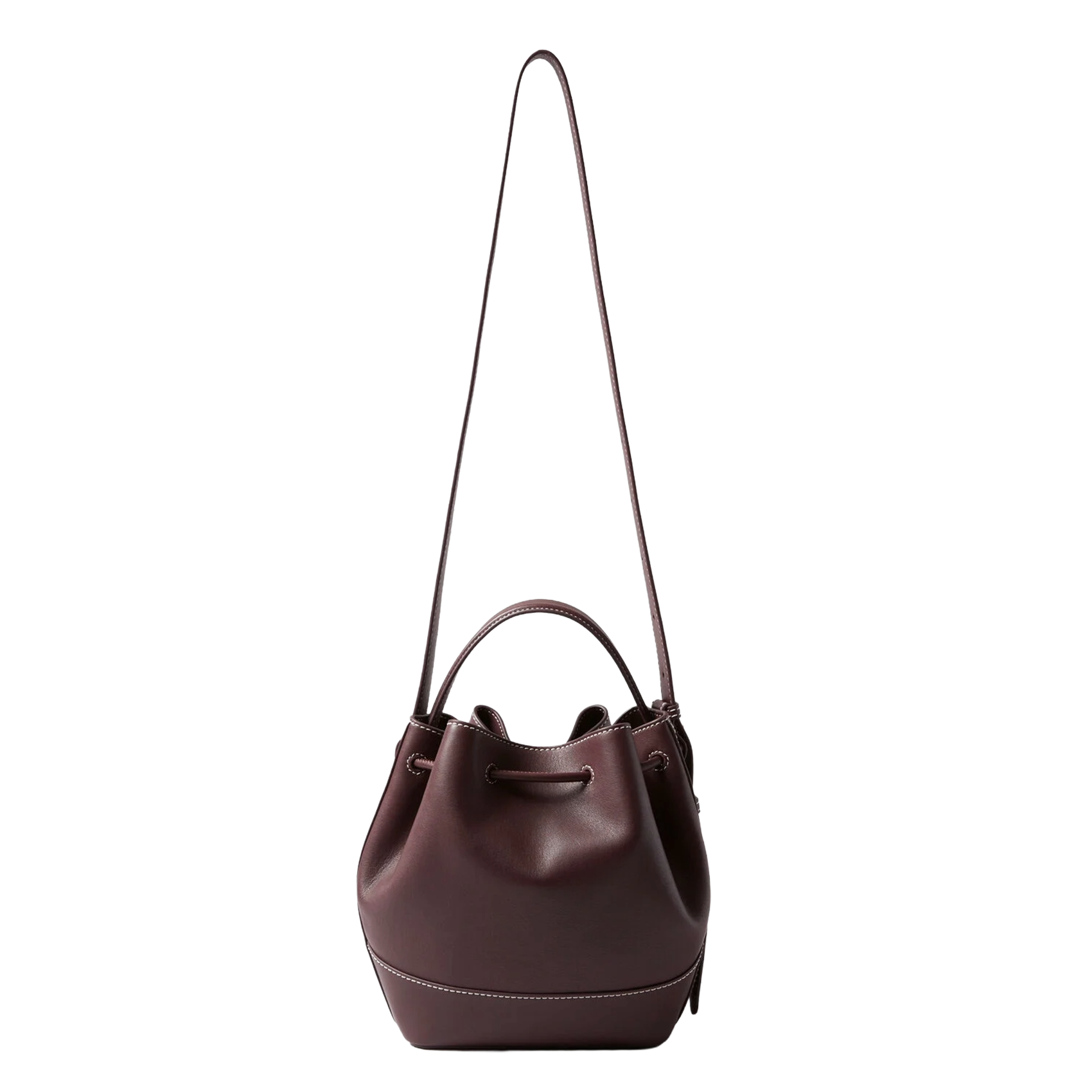 Sac bandoulière sceau en cuir CLAUDIE PIERLOT Rouge