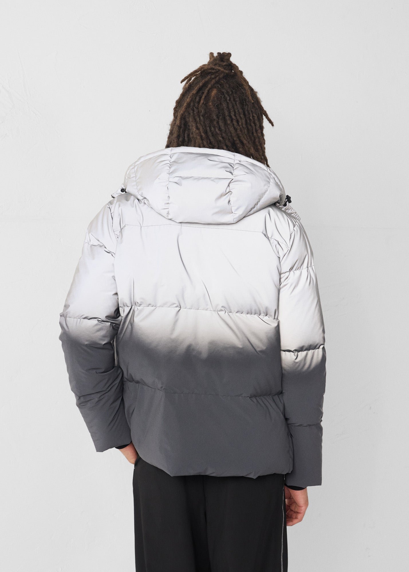 Reflective Orion Puffer Jacket JOTT Black