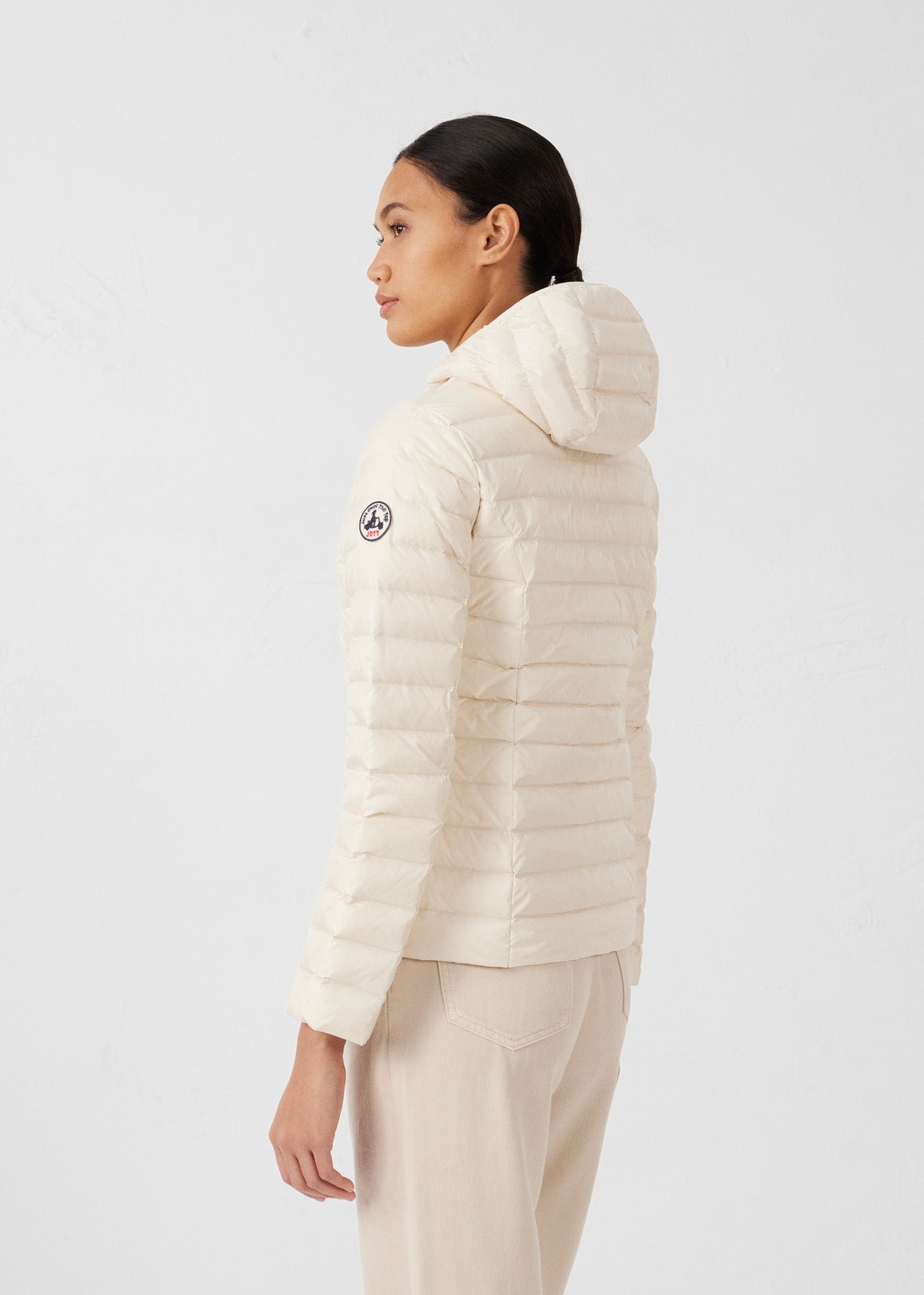 Lightweight hooded puffer jacket Cloe White