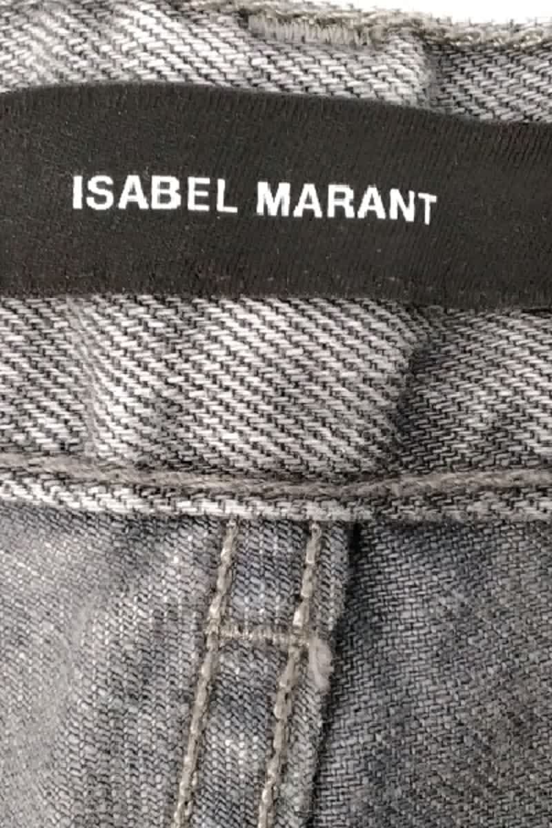 - Straight-leg jeans
- 5 pockets
- Straight cut
- Faded effect ISABEL MARANT - Seconde Main Grey