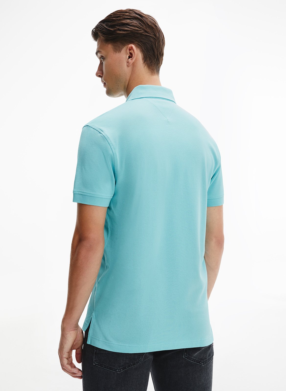 Poloshirt aus Bio-Baumwoll-Mix, Regular Fit TOMMY HILFIGER Blau