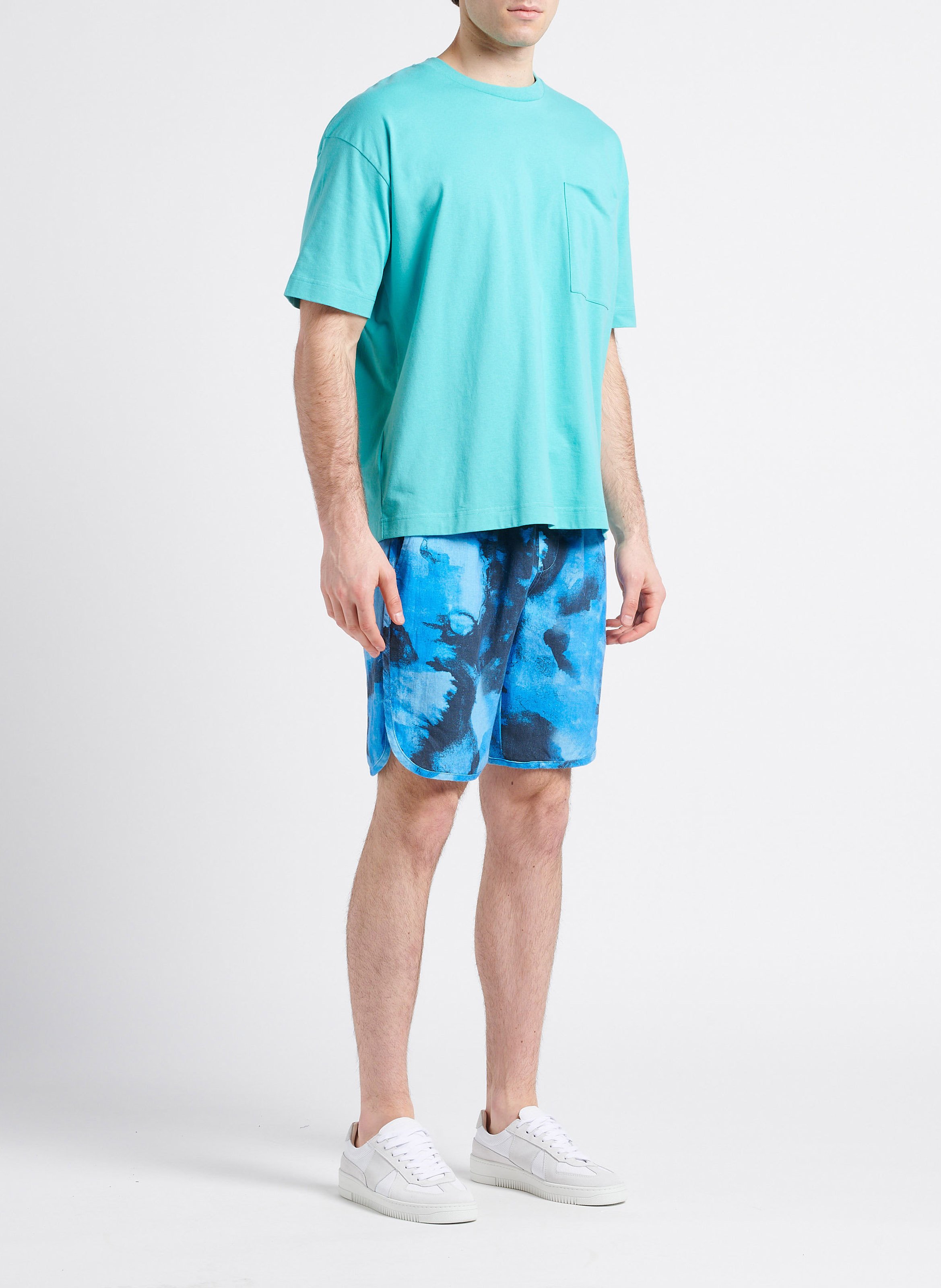 Straight-leg linen shorts KNOWLEDGE COTTON APPAREL Multicolored