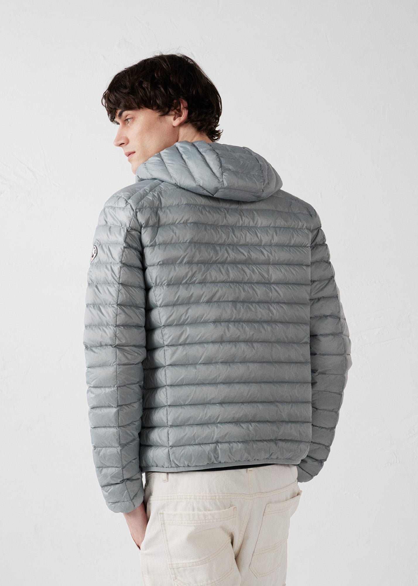 Lightweight hooded puffer jacket nico JOTT Grey