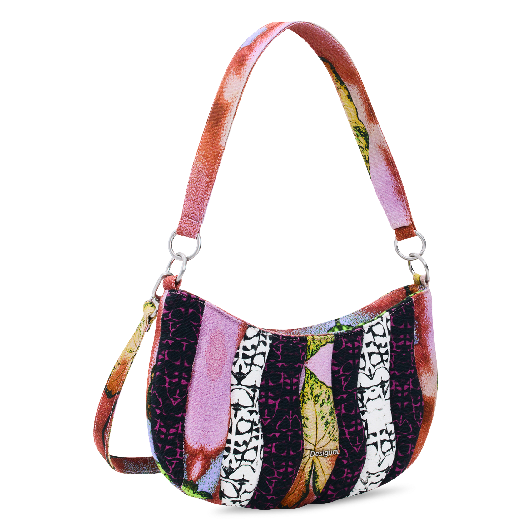 Bolso de algodón estampado DESIGUAL Rojo