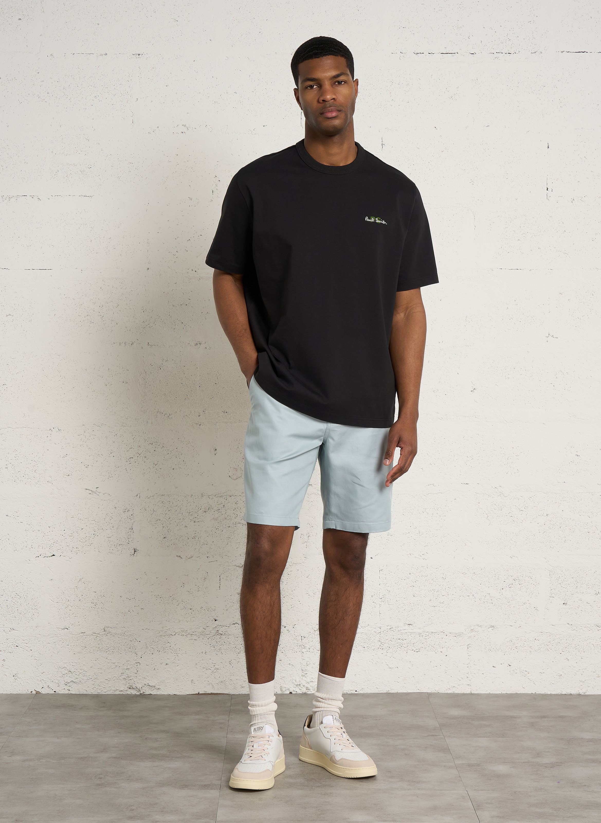 Oversize-T-Shirt aus Baumwolle mit Rundhalsausschnitt PAUL SMITH Schwarz