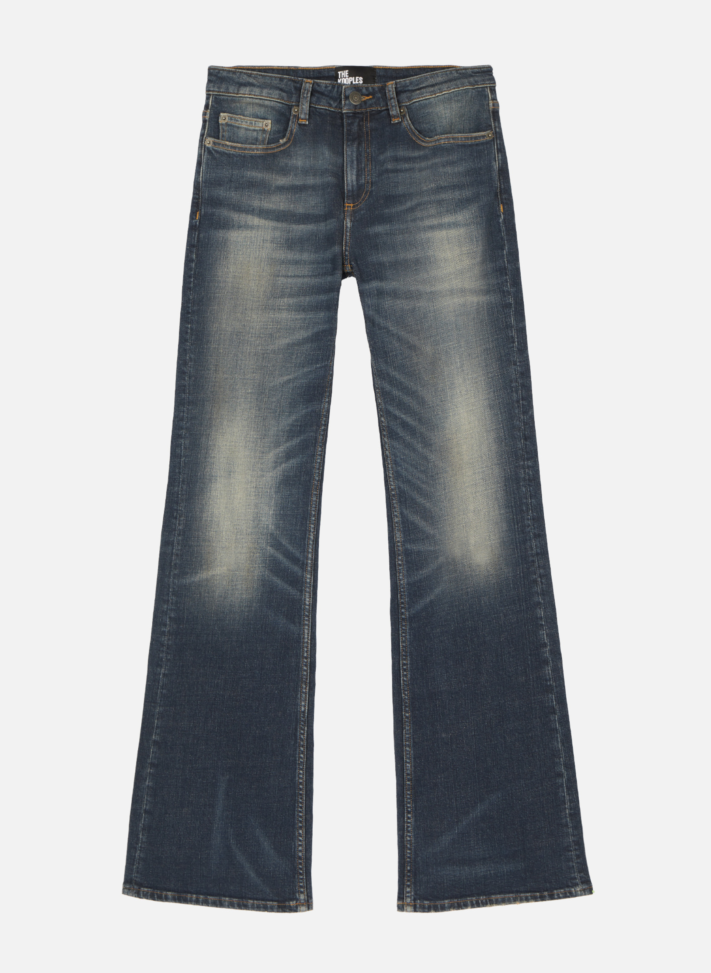 Bootcut jeans with abrasions THE KOOPLES Blue