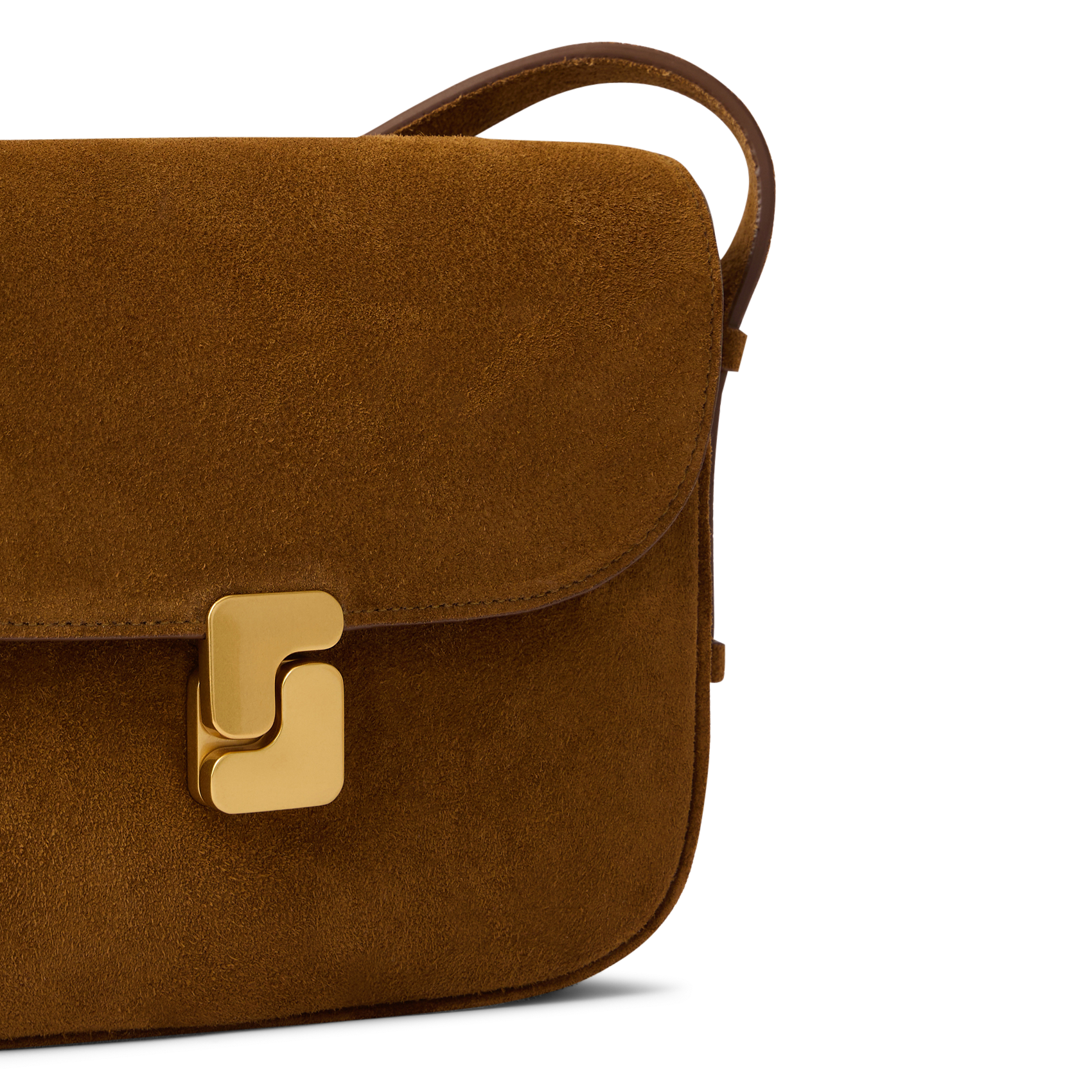 Leren schoudertas SOEUR Bruin