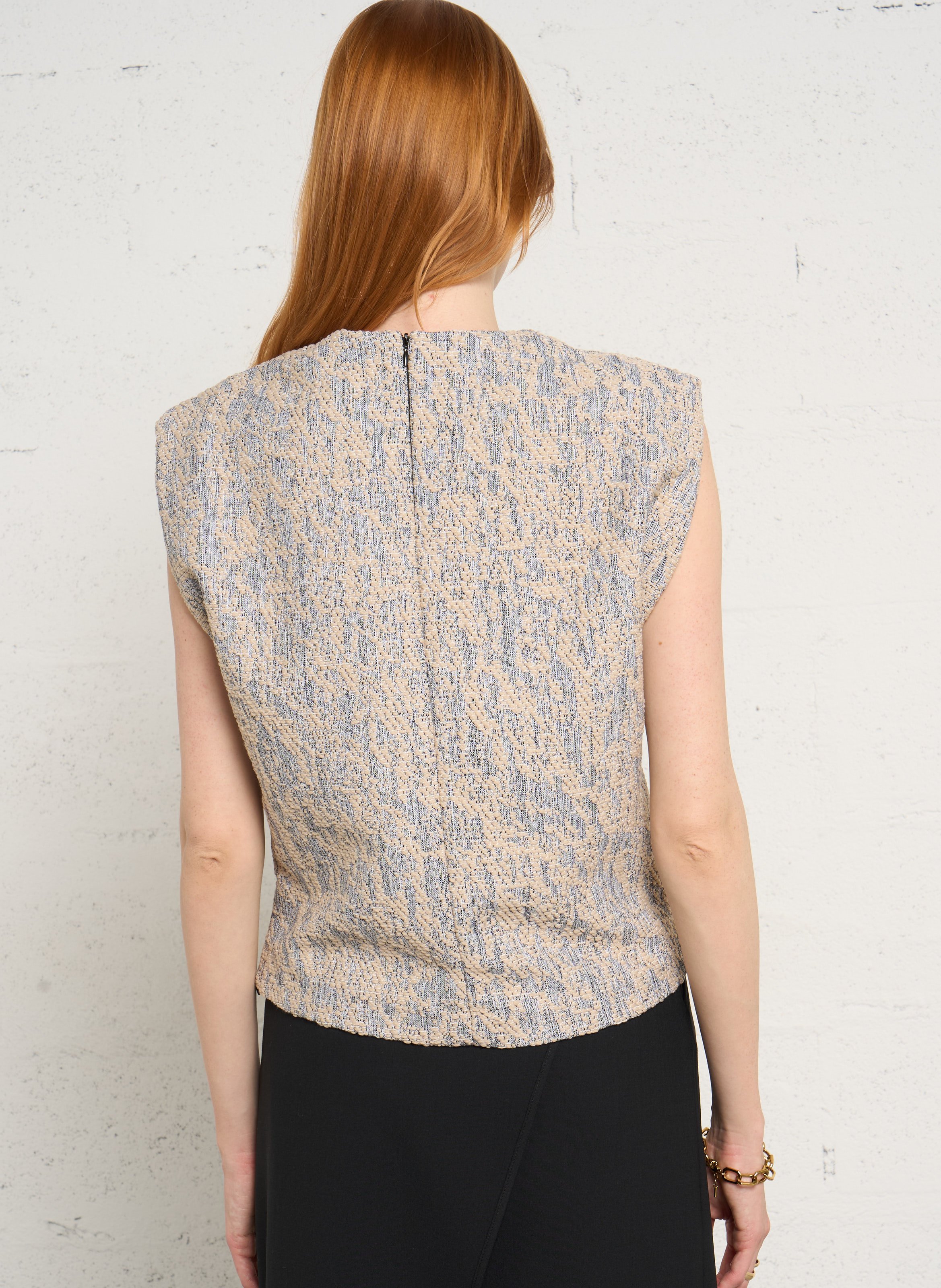 Crop top met ronde hals IRO Beige