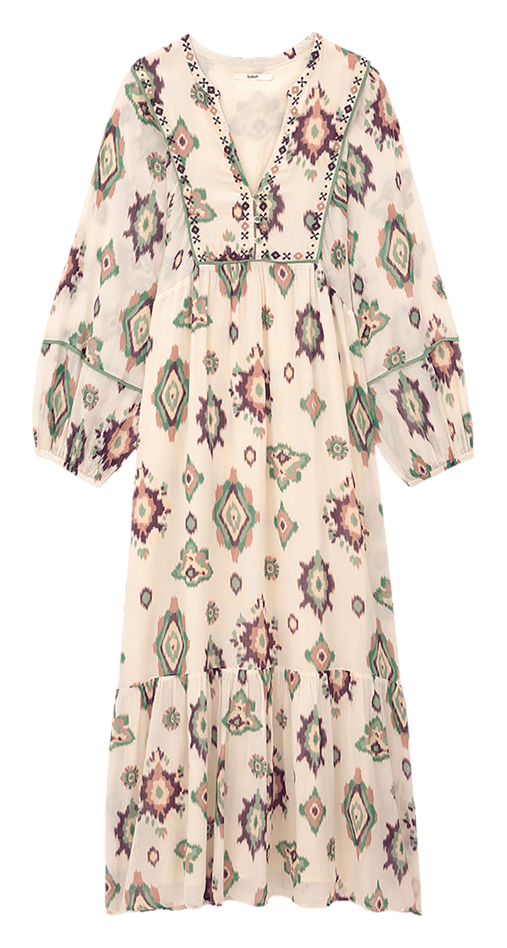 Halflange jurk met print BA&SH Beige