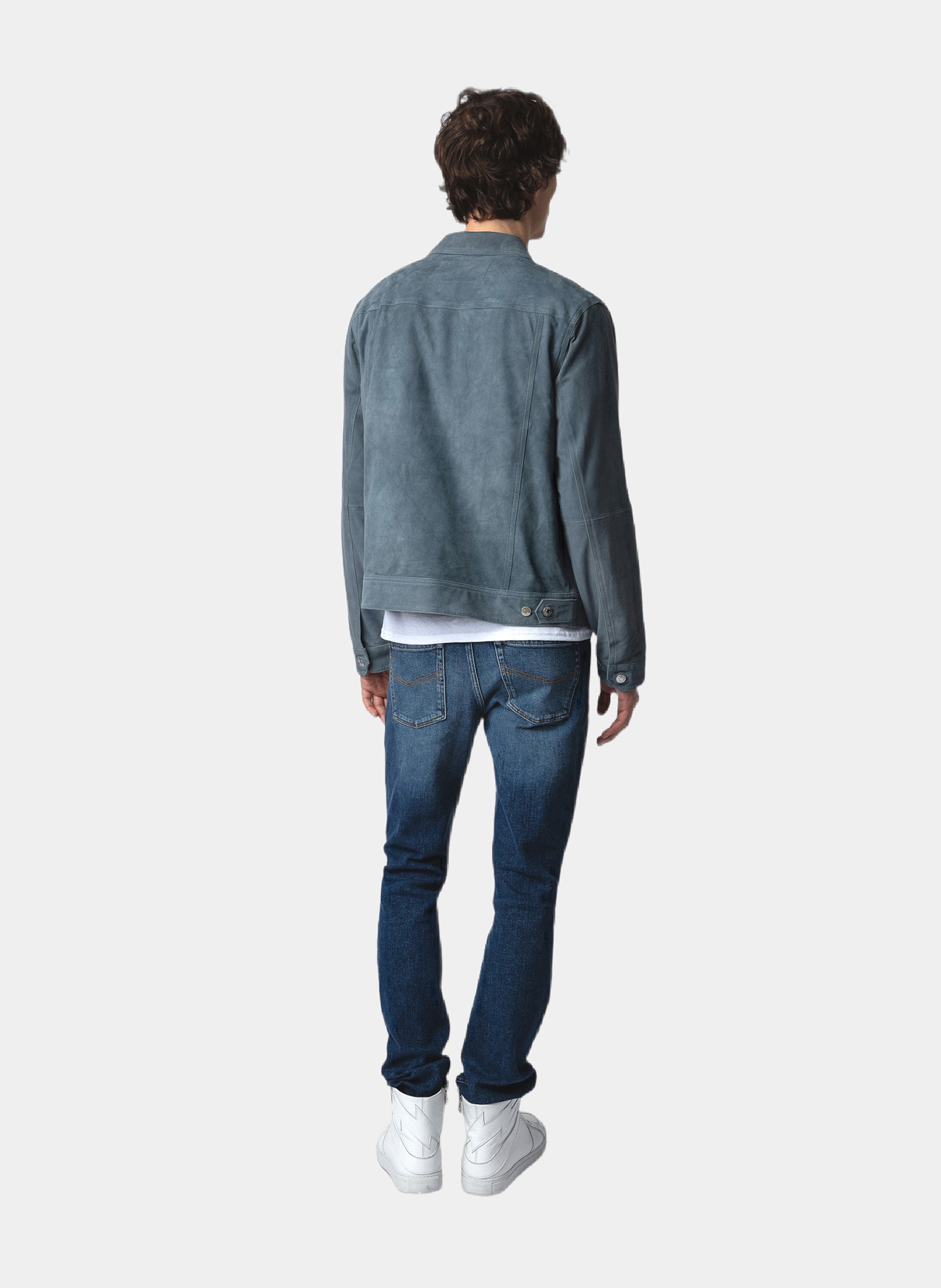 Lammlederblouson mit klassischem Kragen ZADIG&VOLTAIRE Blau