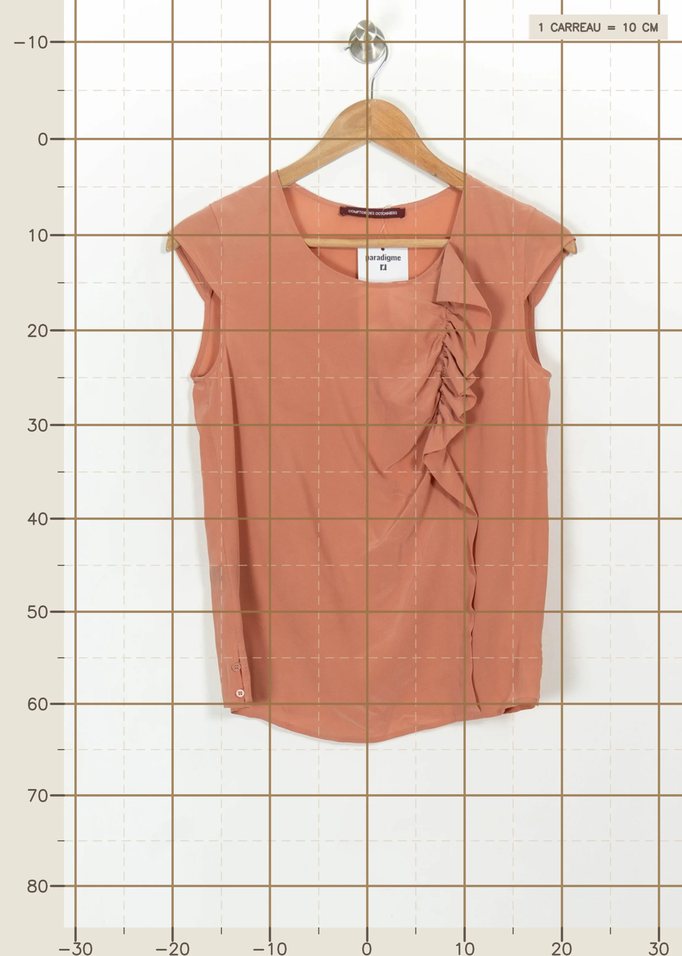 Top & tank top COMPTOIR DES COTONNIERS - Seconde main Orange