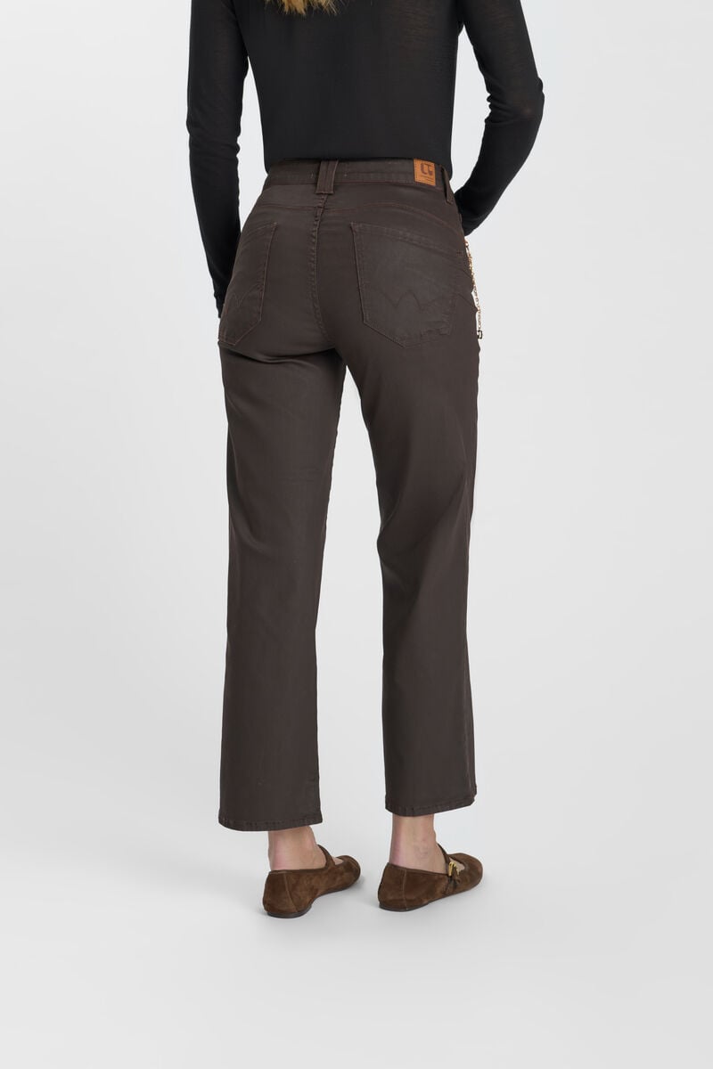 Jeans loose, large pulp wide leg , 7/8ème LE TEMPS DES CERISES Marron