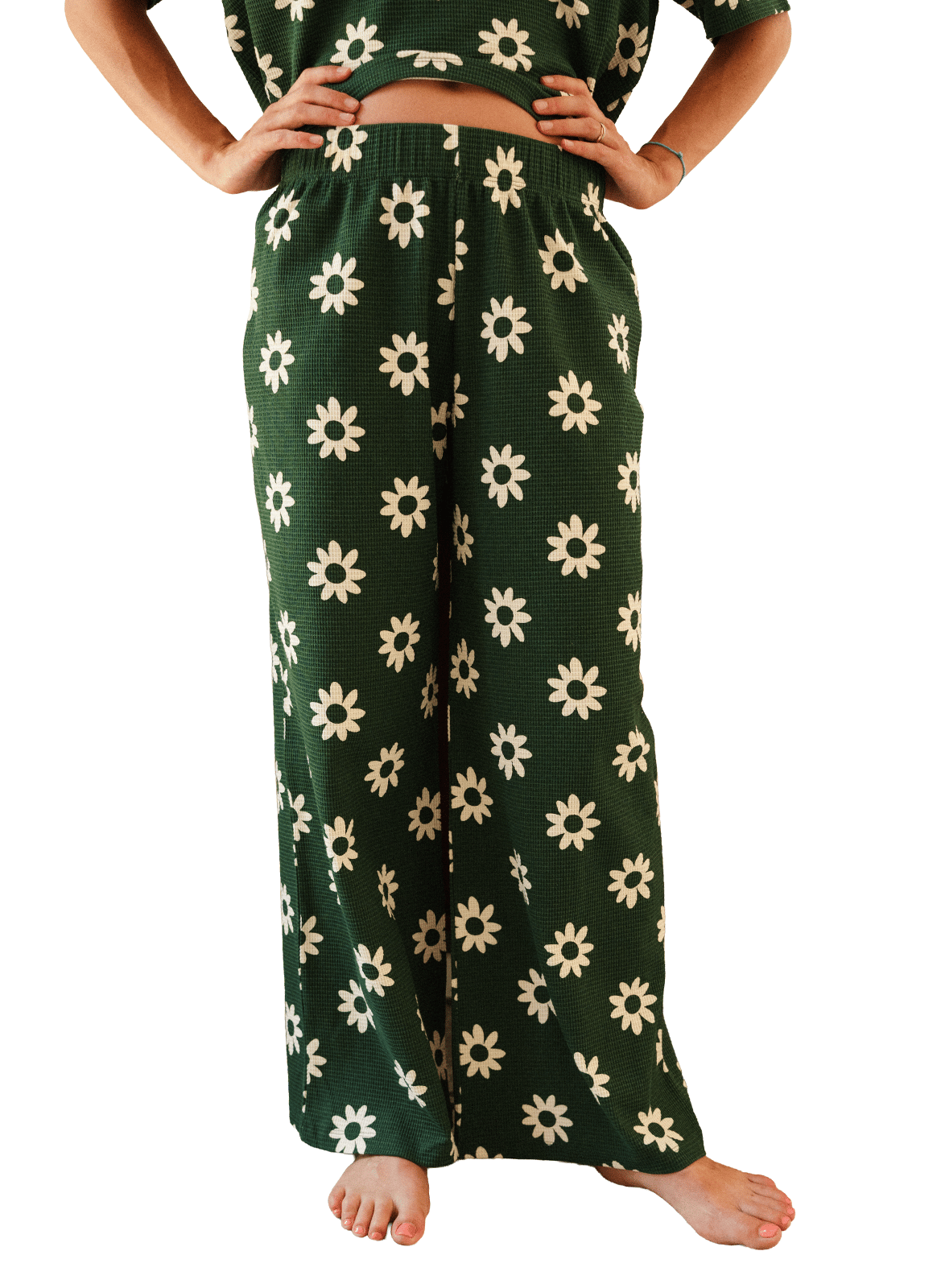 Ensemble de pyjama long ample imprimé WE ARE JOLIES Vert