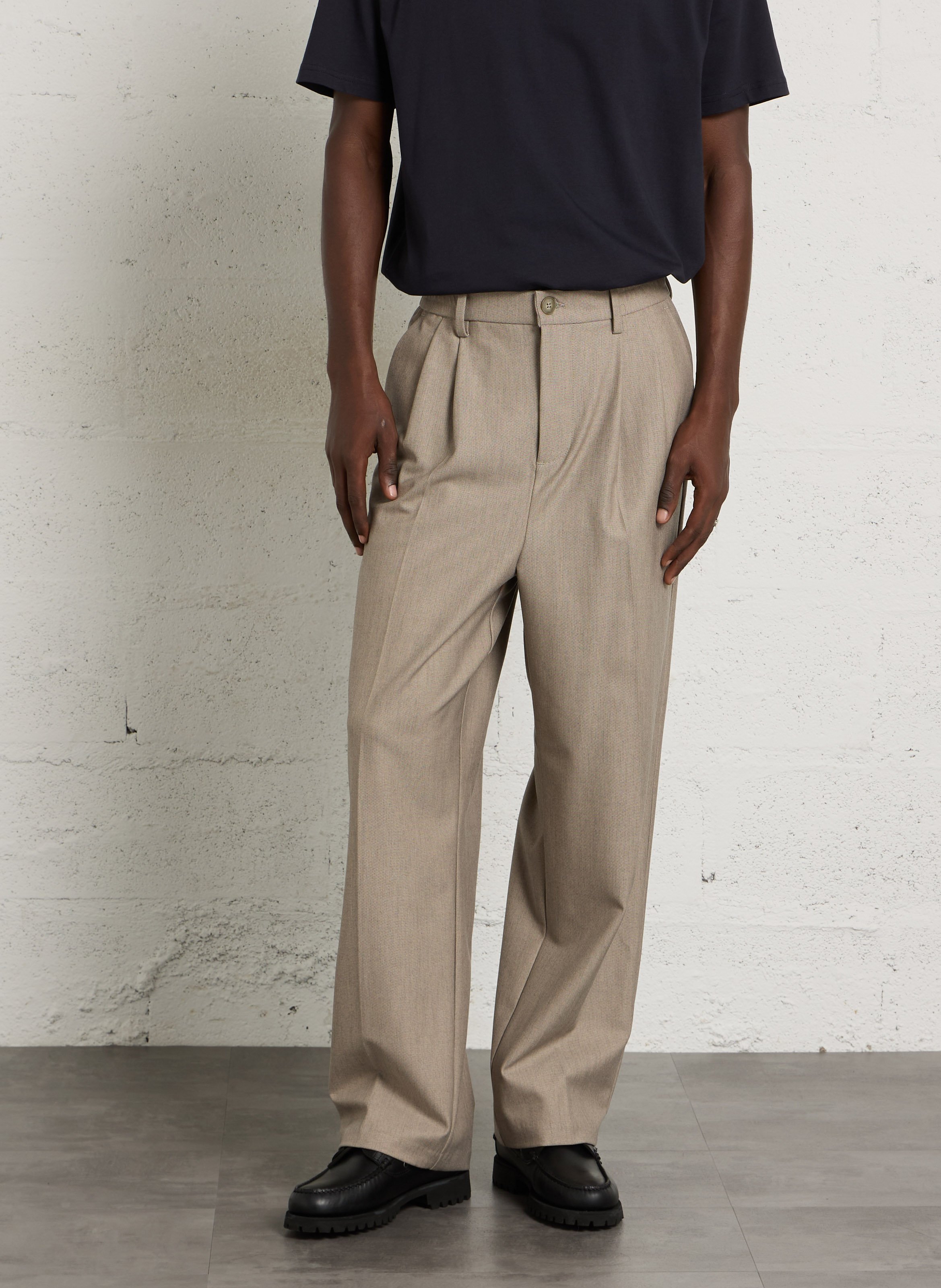 Pantalon de costume uni à pinces CASUAL FRIDAY