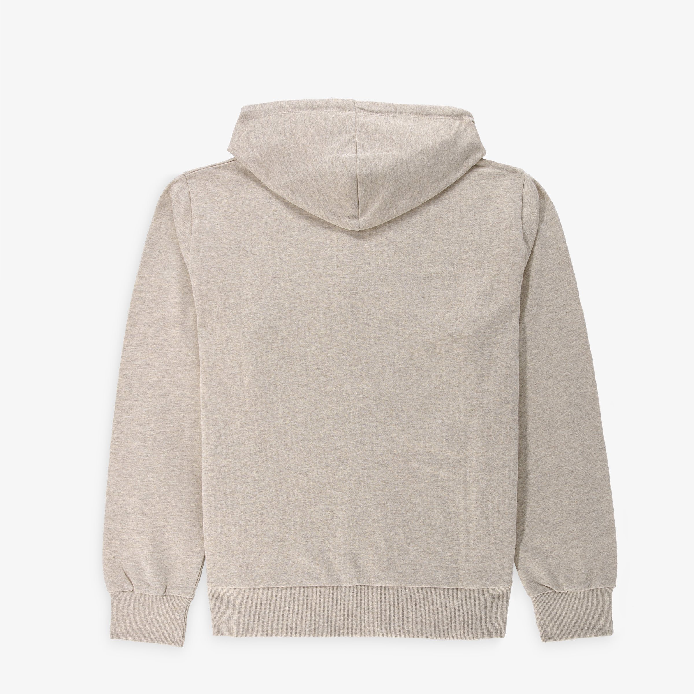 Singap hoodie in brushed heathered beige fleece SERGE BLANCO Beige