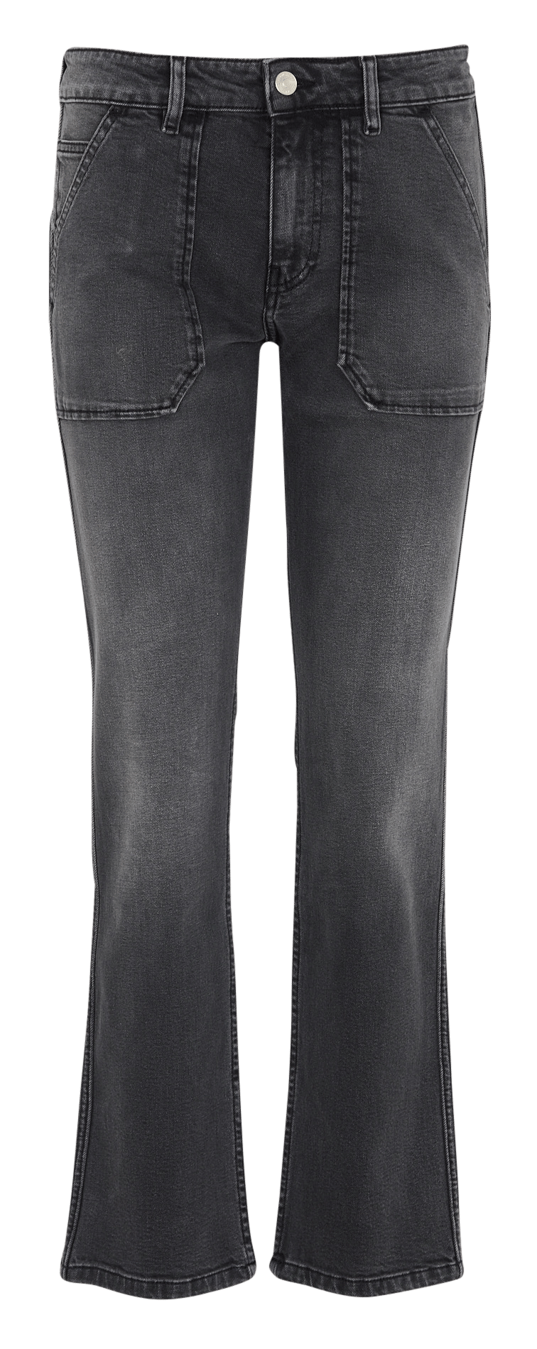 Straight Cut Jeans aus Baumwoll-Mix ACQUAVERDE Grau