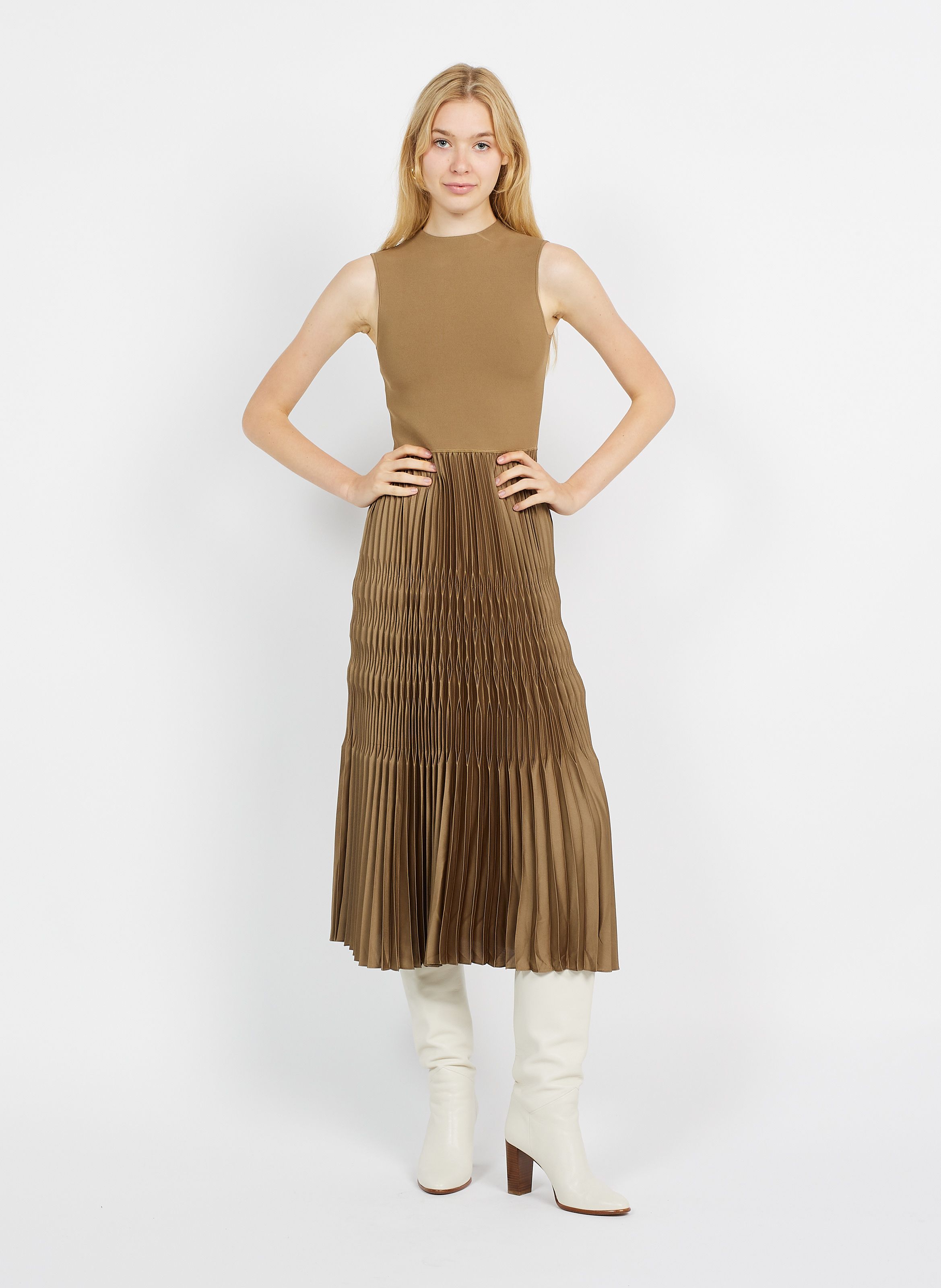 theory beige dress