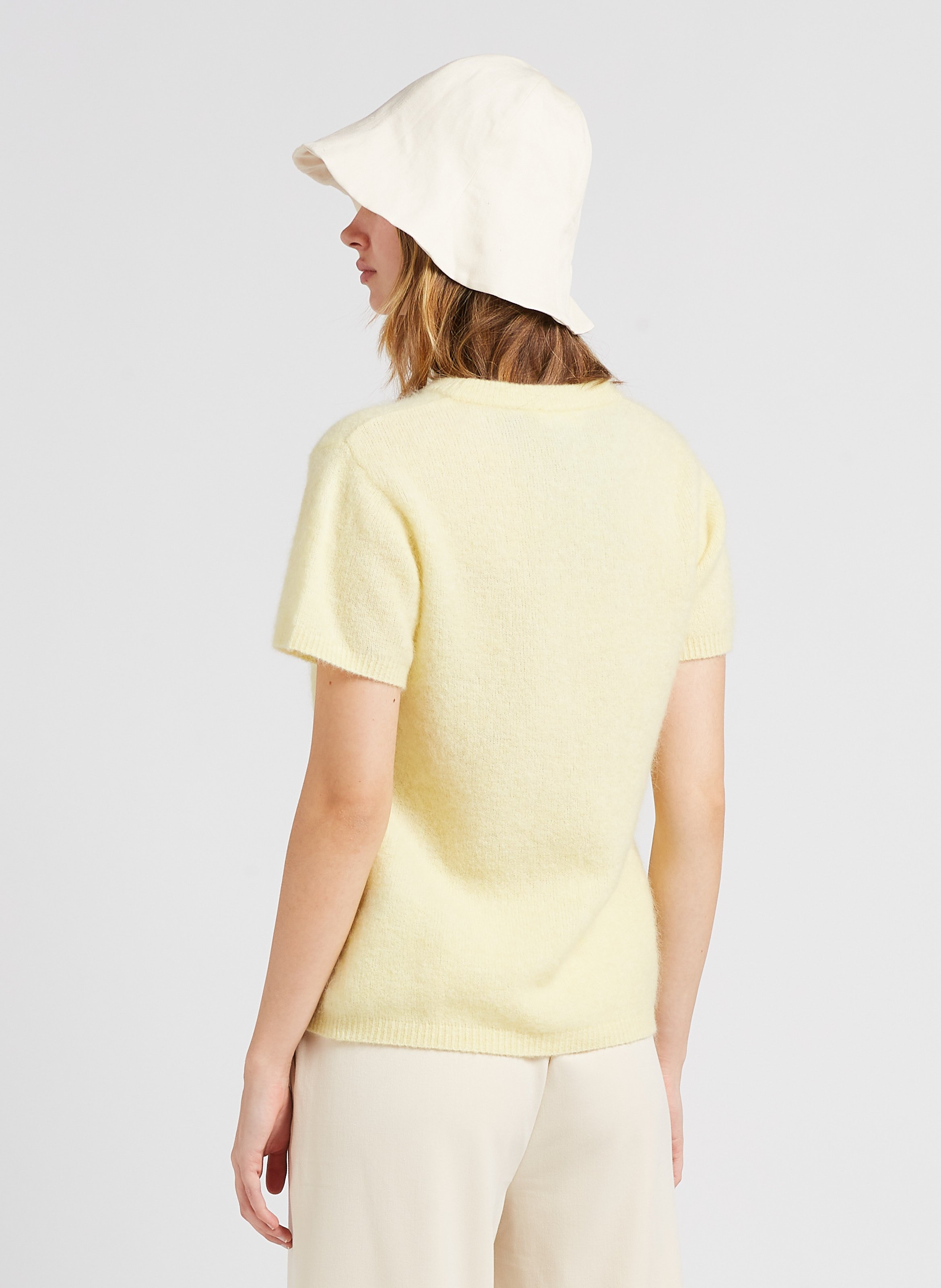 Flowing pleated pants OBJECT Beige