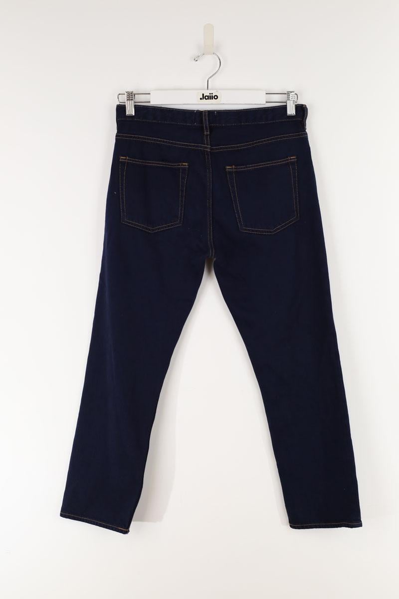 Cotton straight jeans Blue