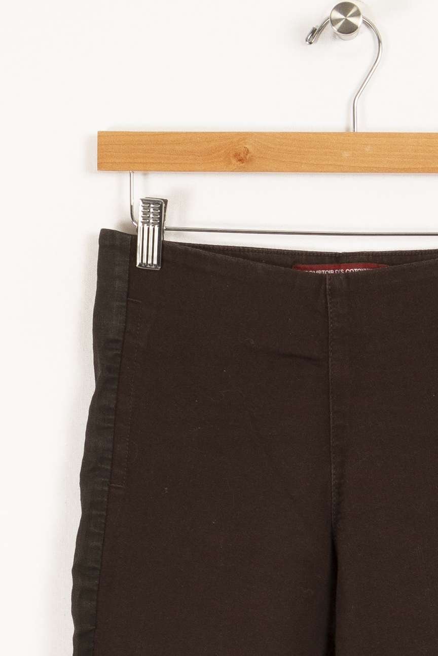 Cropped slim jeans with studs COMPTOIR DES COTONNIERS - Seconde main Brown