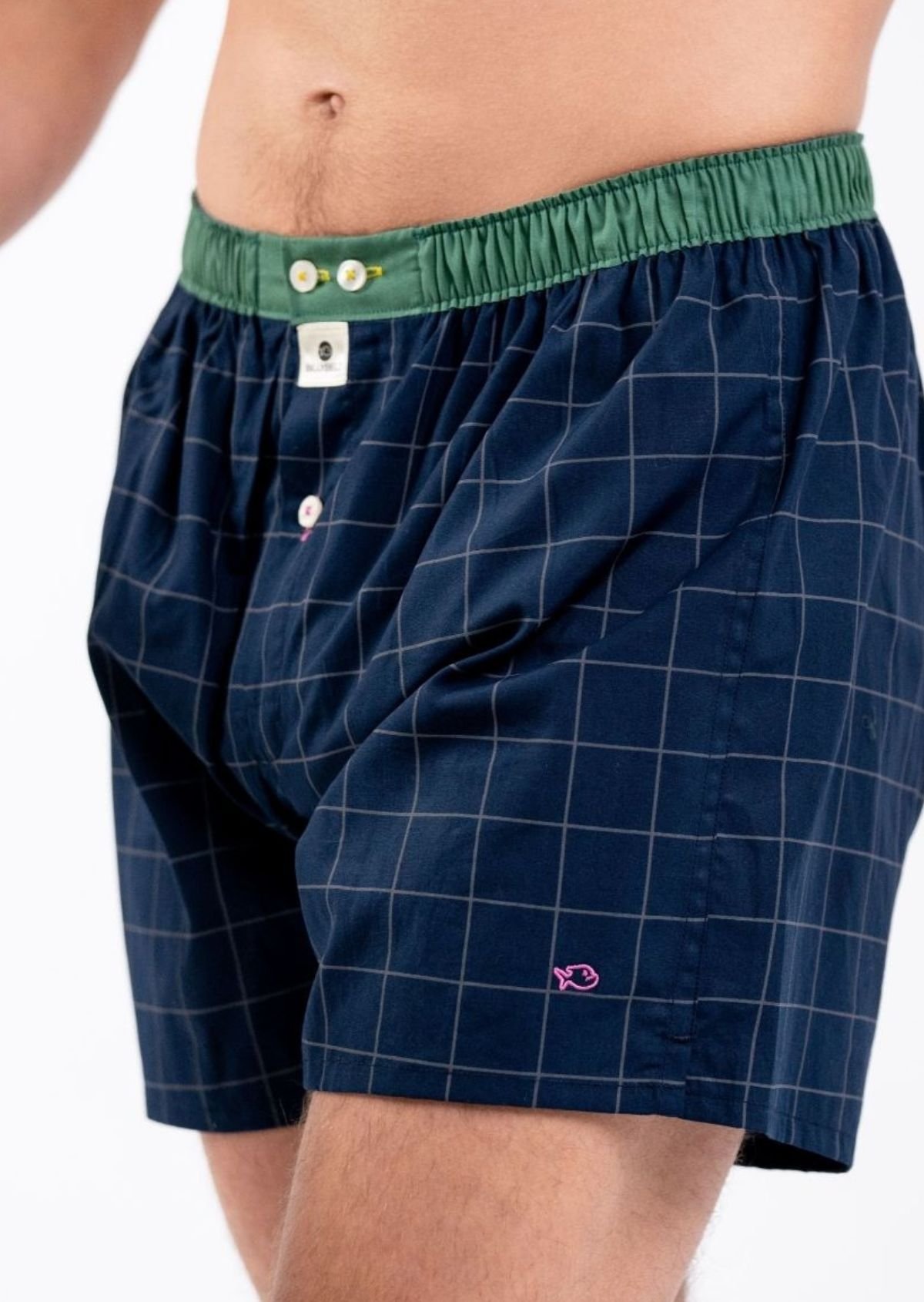 Organic cotton boxer shorts BILLYBELT Blue
