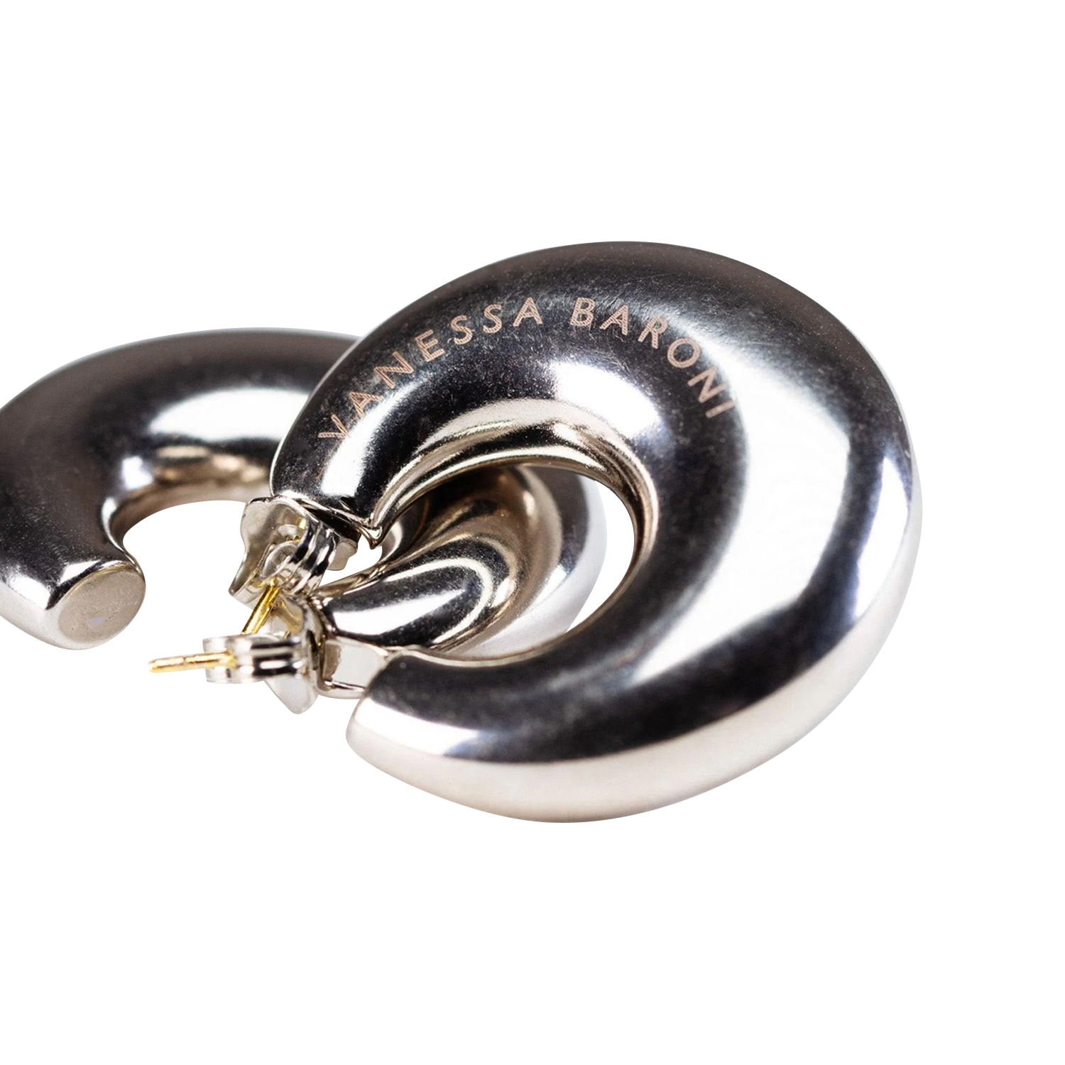 Kreolen mit runden Gliedern VANESSA BARONI Silber