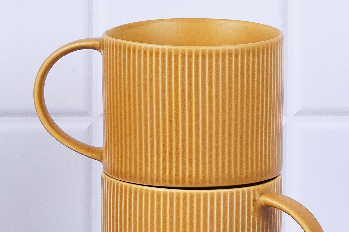 Stoneware Mug 50cl - 4 pieces BJORN Yellow