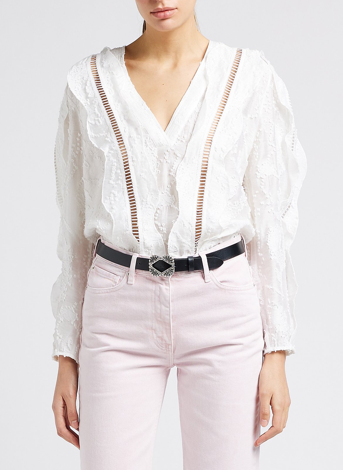 Embroidered round-neck blouse IRO