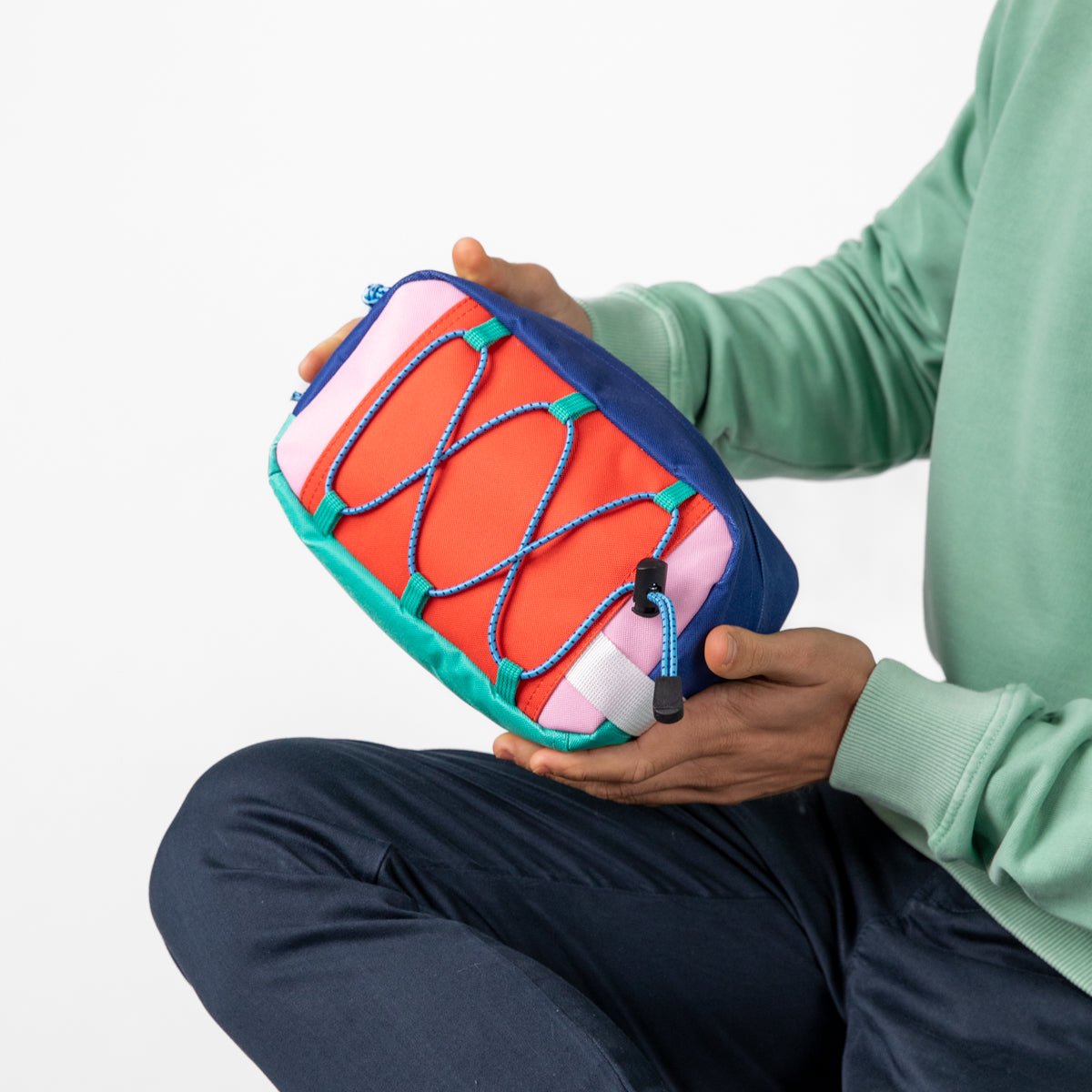 Recycled polyester toiletry bag BILLYBELT Red