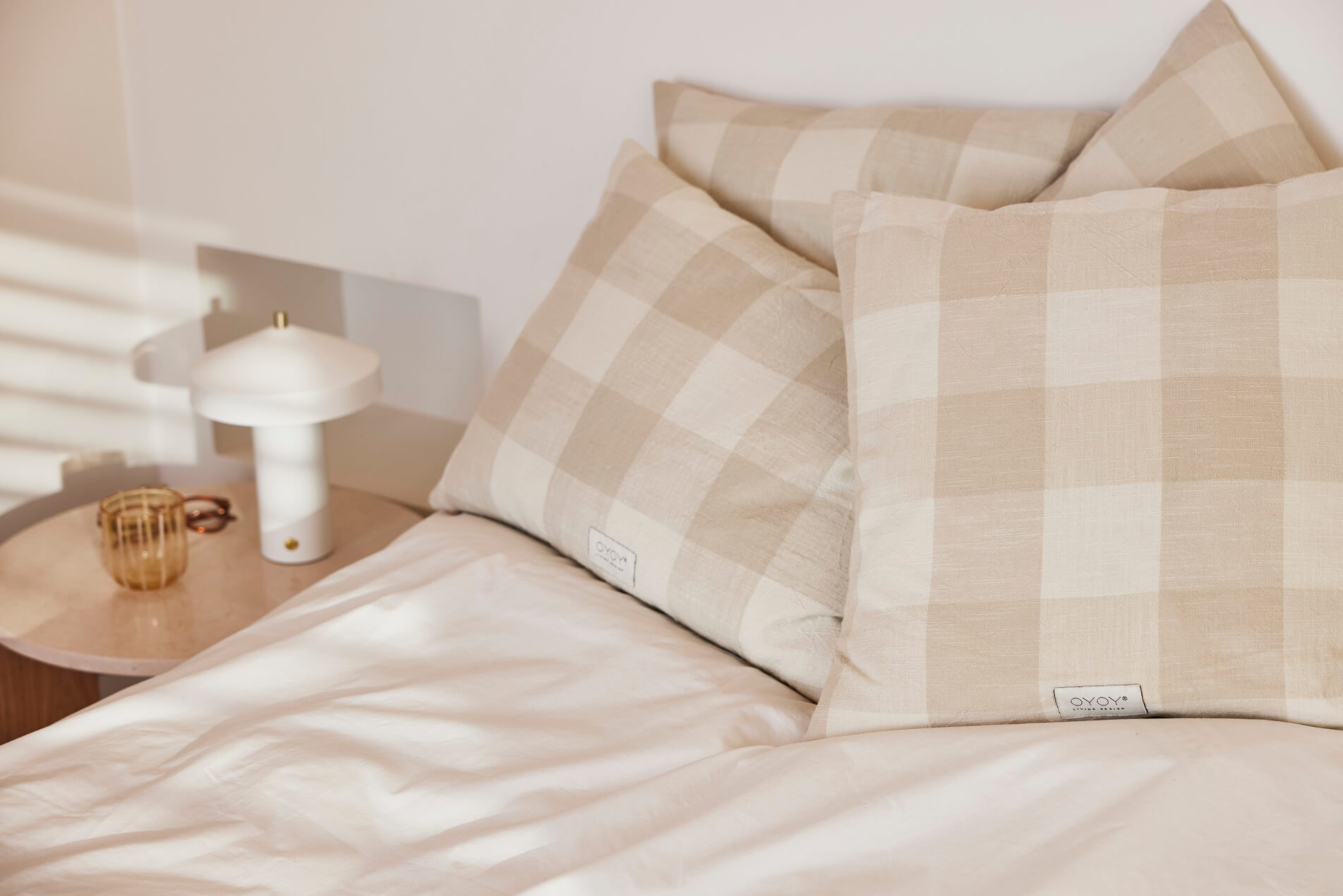 Cotton cushion cover OYOY LIVING DESIGN Beige