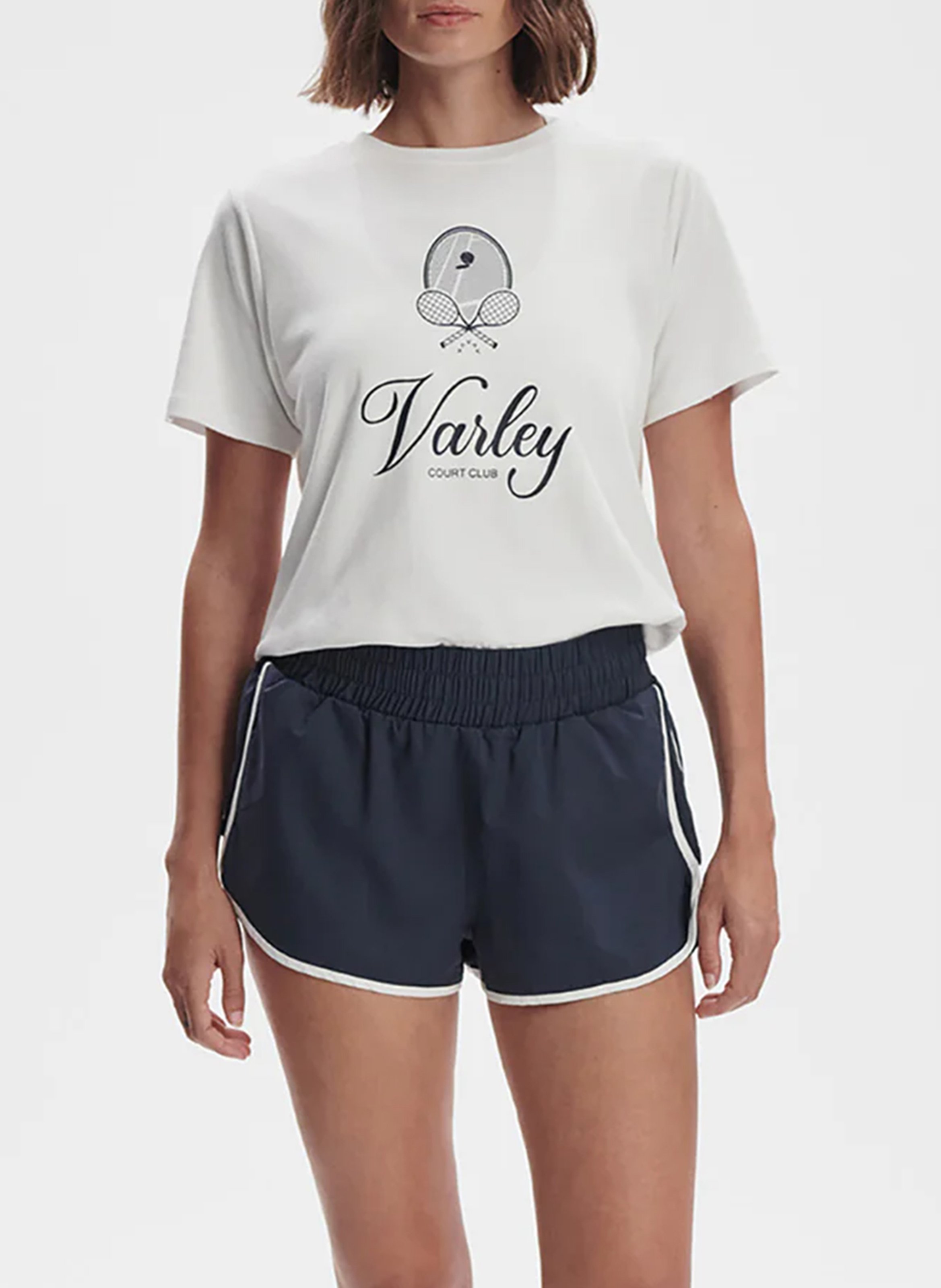 Jacksonville - T-Shirt mit Rundhalsausschnitt aus Baumwoll-Mix VARLEY Weiss