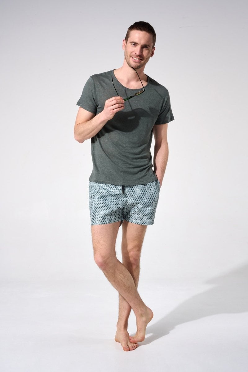 Printed swim shorts with elasticated waistband APNEE Green