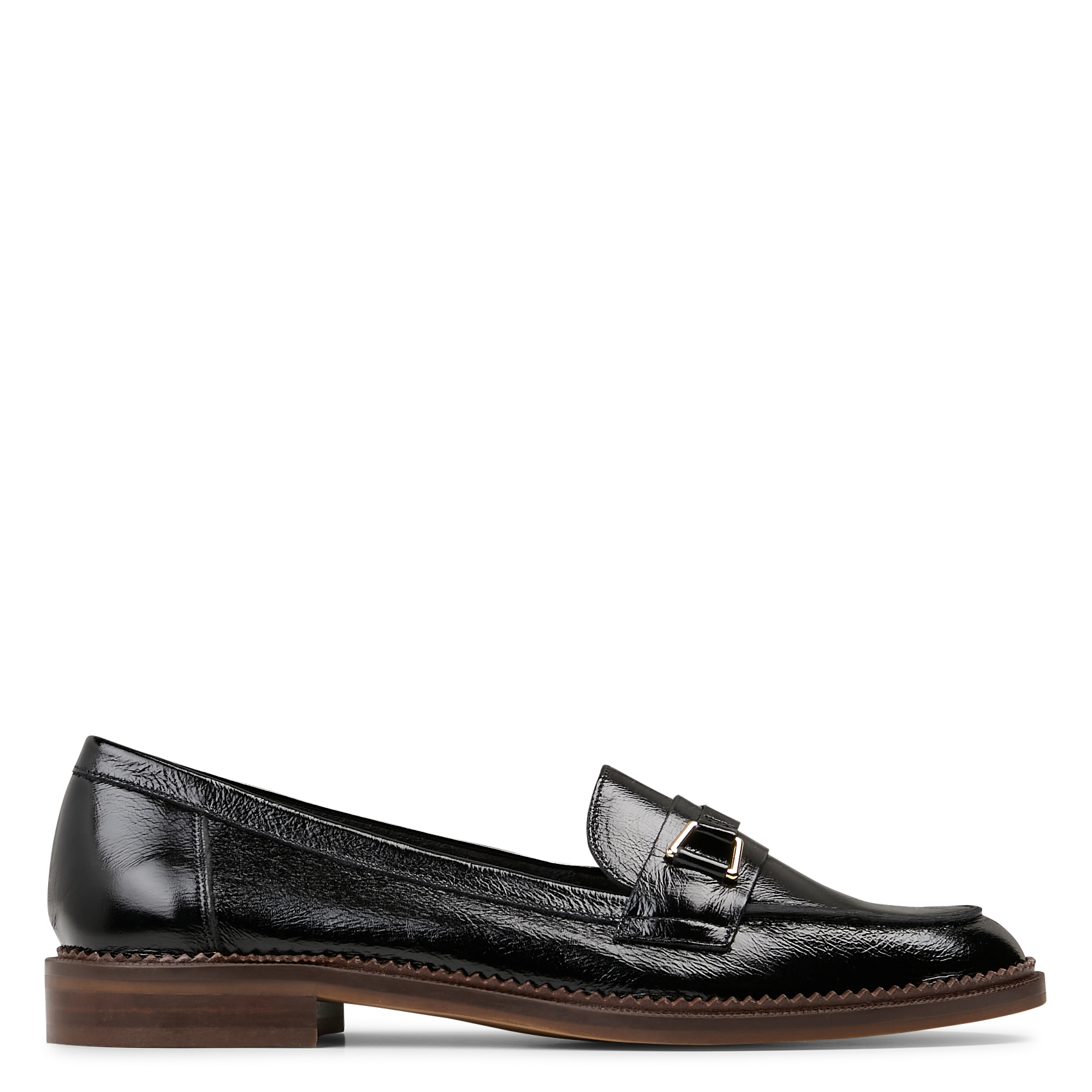 MOCASSINS EN CUIR NOIR VINTAGE BOCAGE - FEMME | Place des Tendances