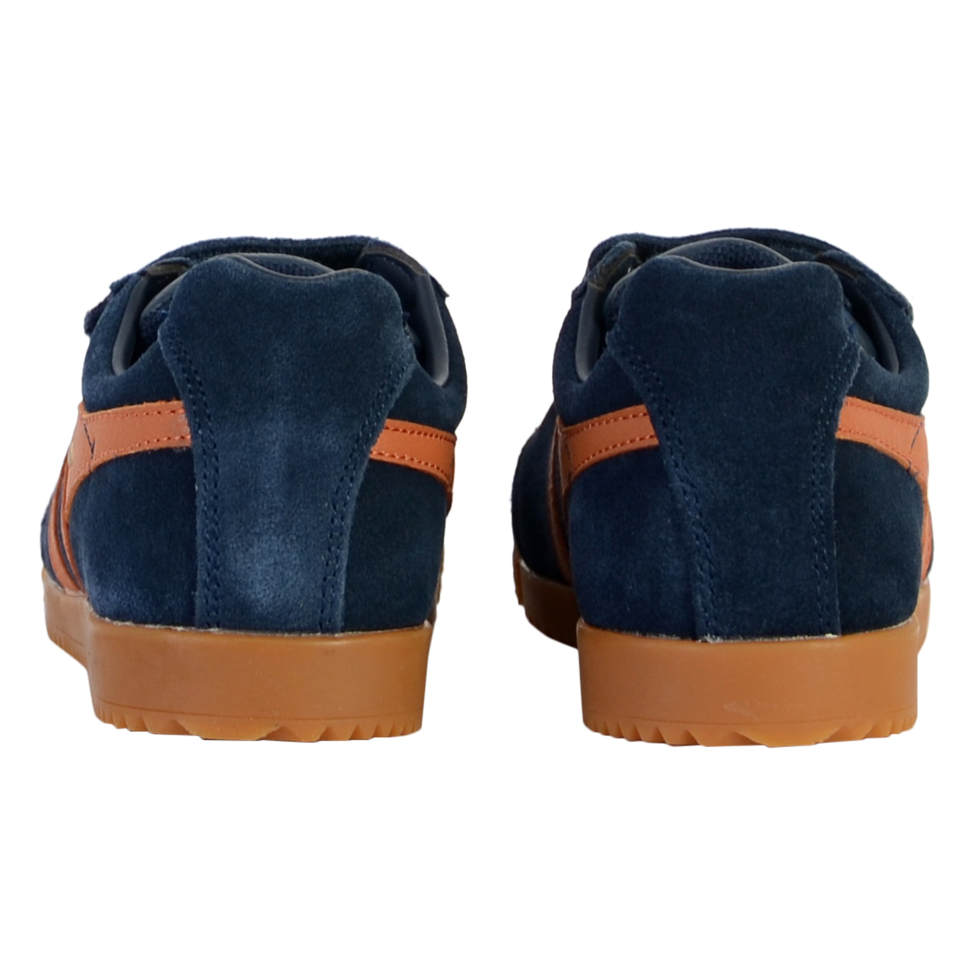 Children's leather sneakers with barrier strap GOLA Blue